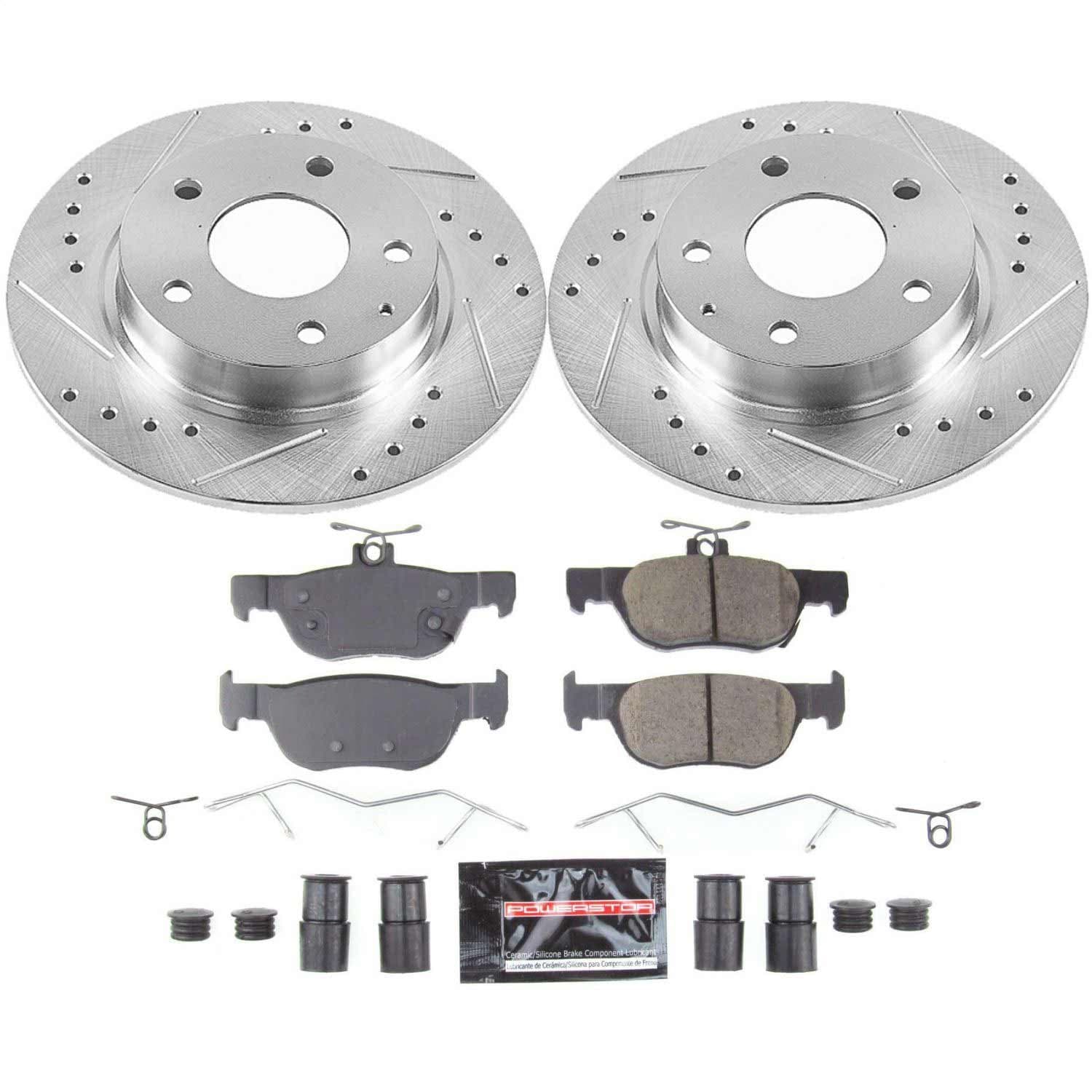 Power Stop - K8334 - Rear - Disc Brake Pad and Rotor Kit image 1