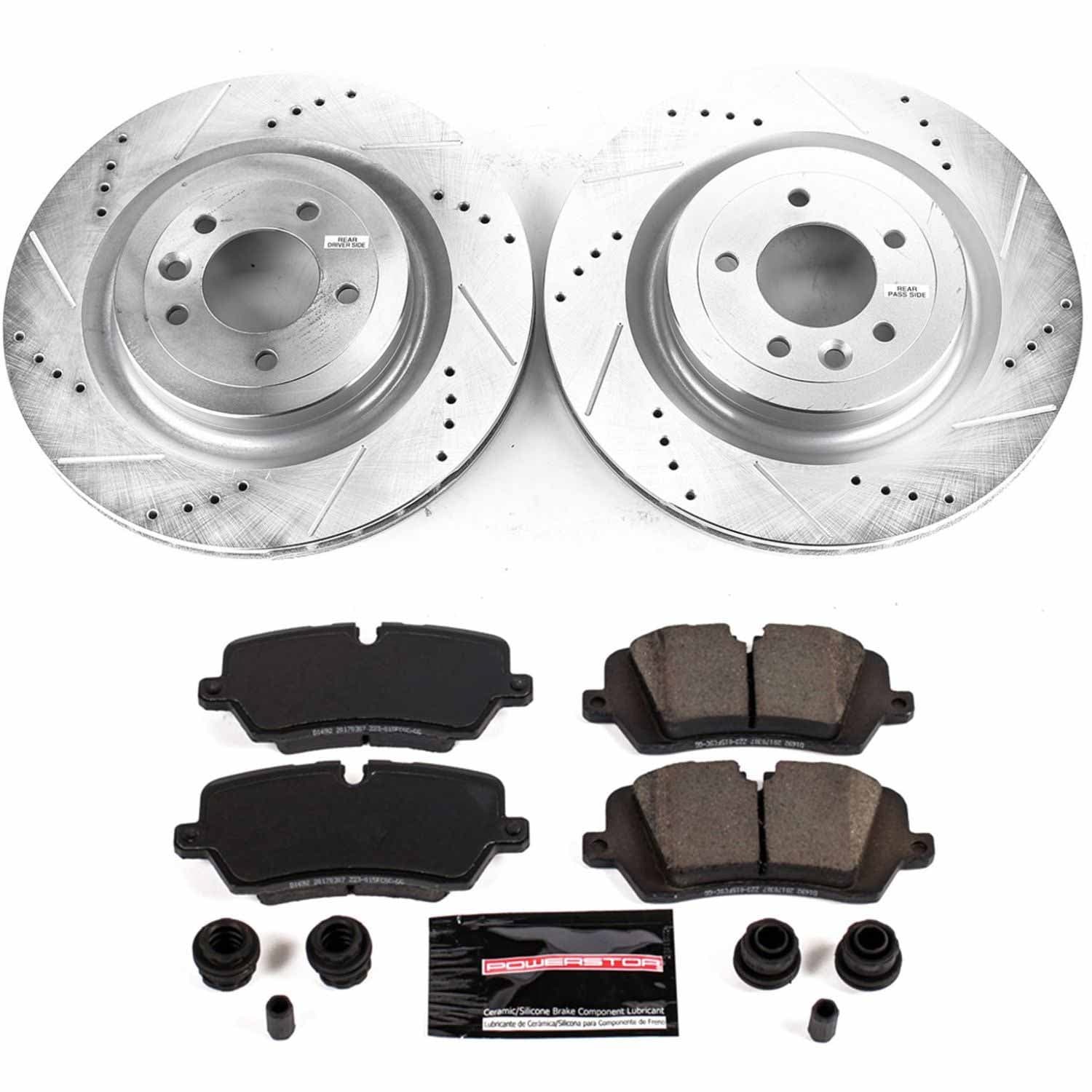 Power Stop - K8385 - Rear - Disc Brake Pad and Rotor Kit image 1