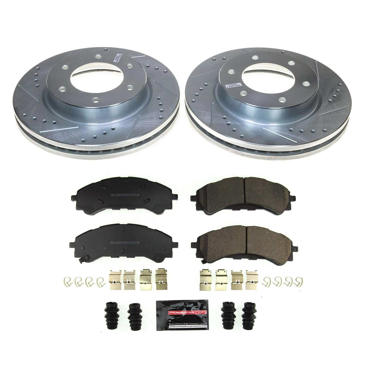 Power Stop - K8413 - Front - Disc Brake Pad and Rotor Kit image 1