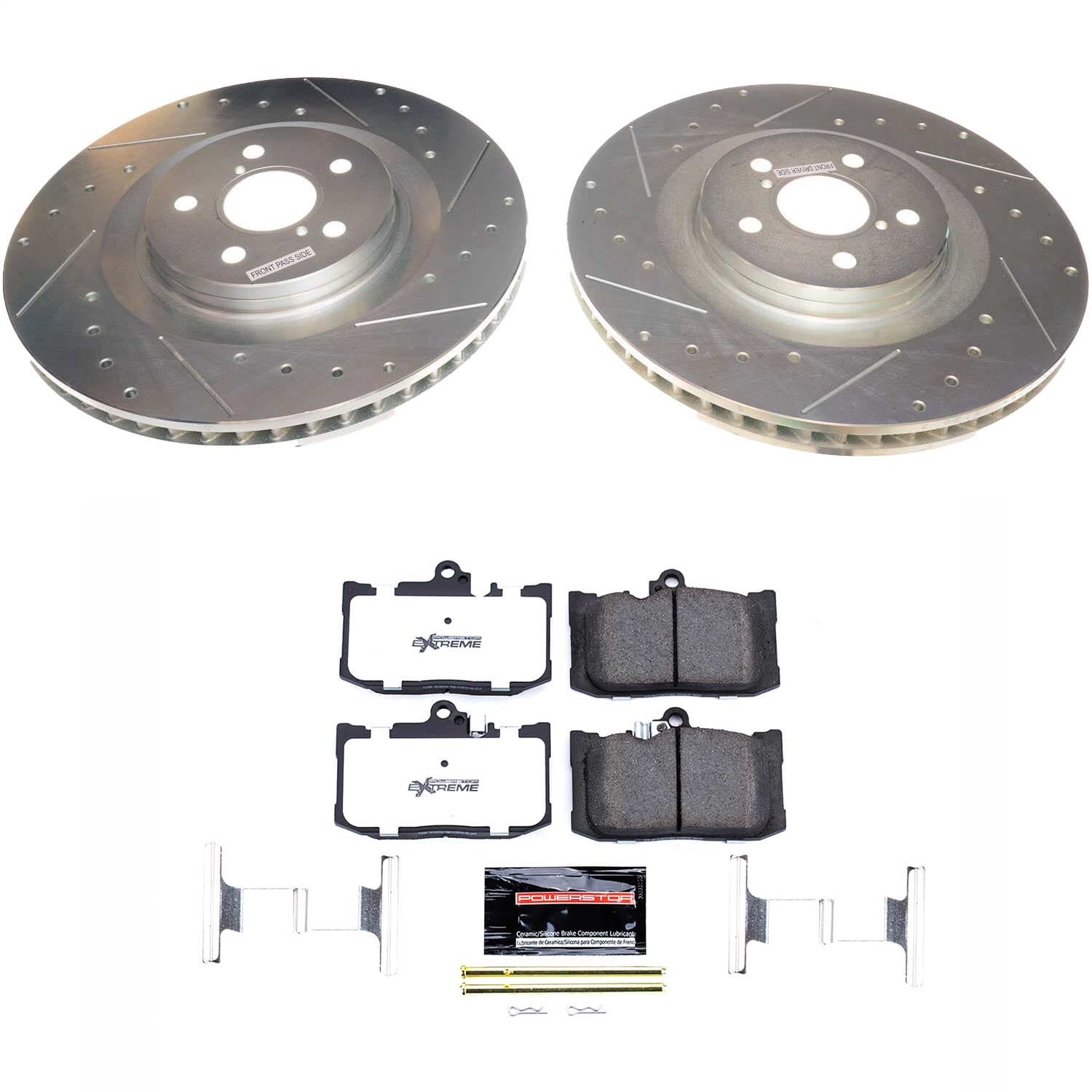Power Stop - K8418-26 - Front - Disc Brake Pad and Rotor Kit image 1