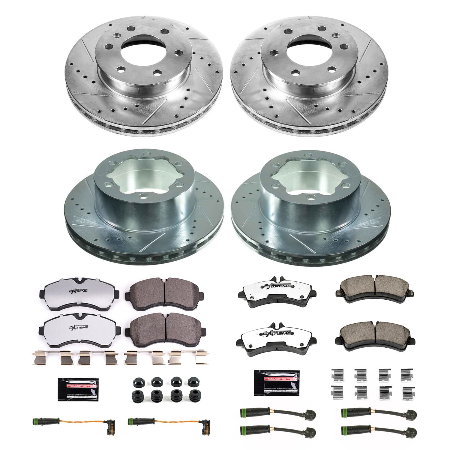Power Stop - K8447-36 - Front and Rear - Disc Brake Pad and Rotor Kit image 1