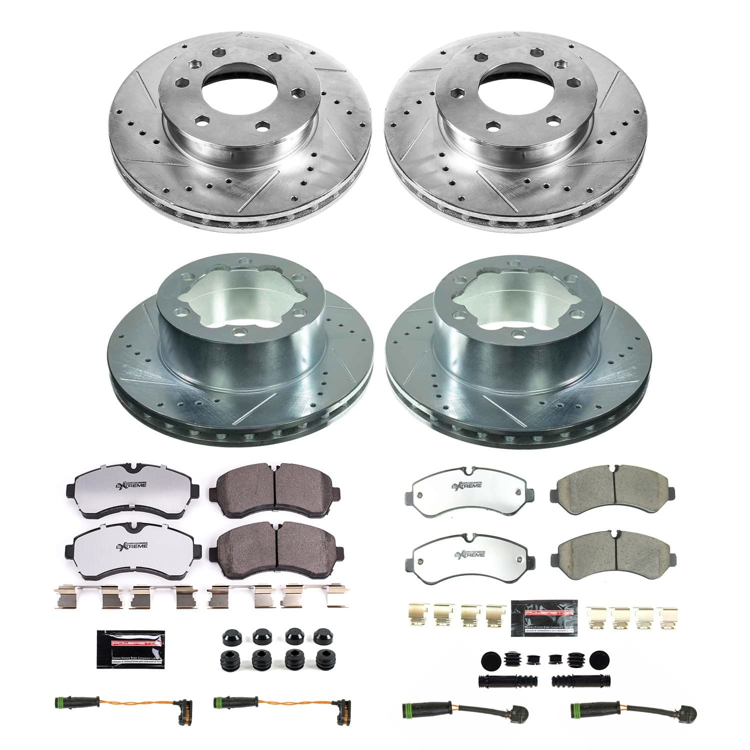 Power Stop - K8450-36 - Front and Rear - Disc Brake Pad and Rotor Kit image 1