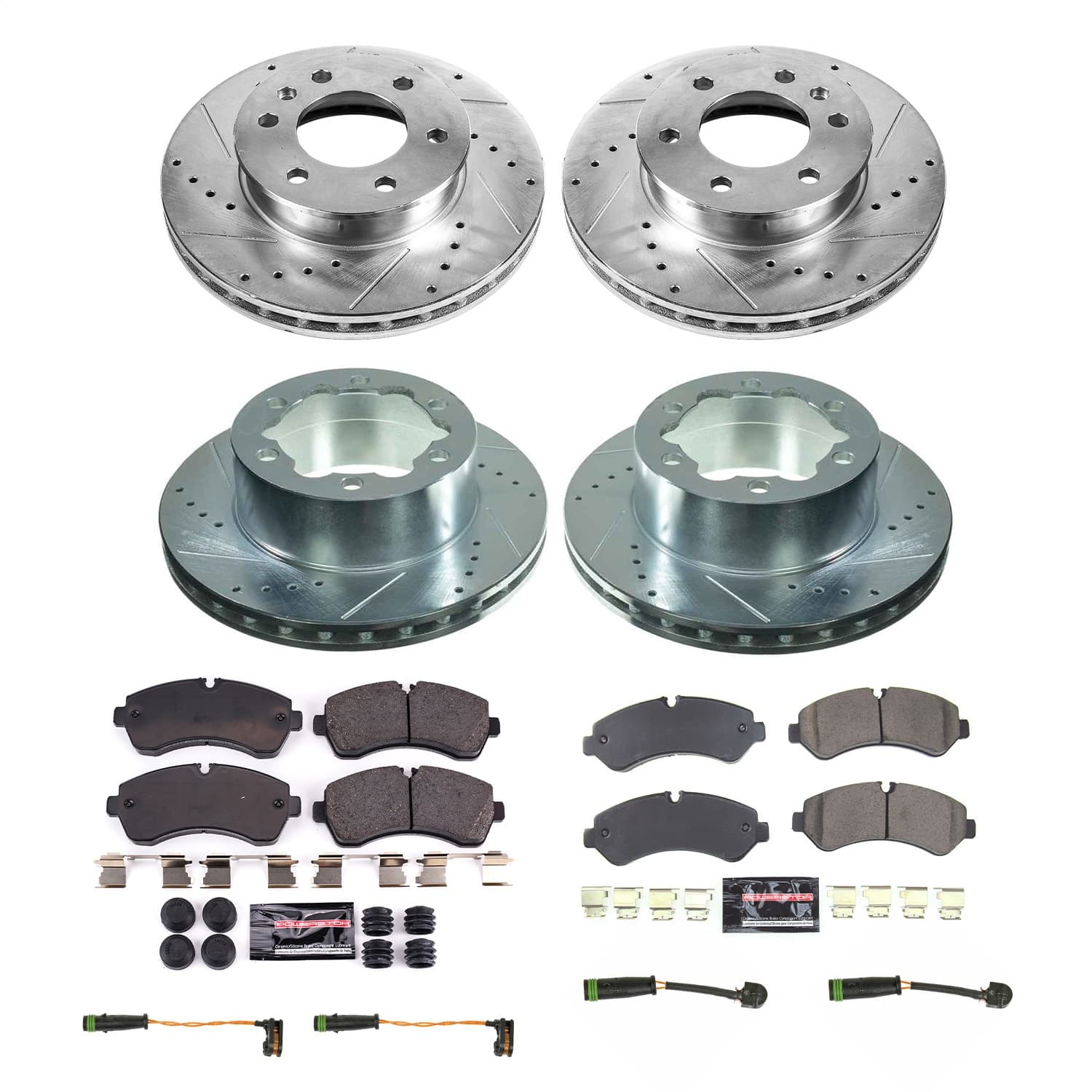 Power Stop - K8450 - Front and Rear - Disc Brake Pad and Rotor Kit image 1