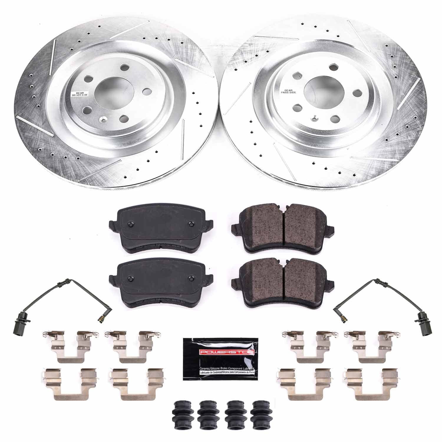 Power Stop - K8486 - Rear - Disc Brake Pad and Rotor Kit image 1