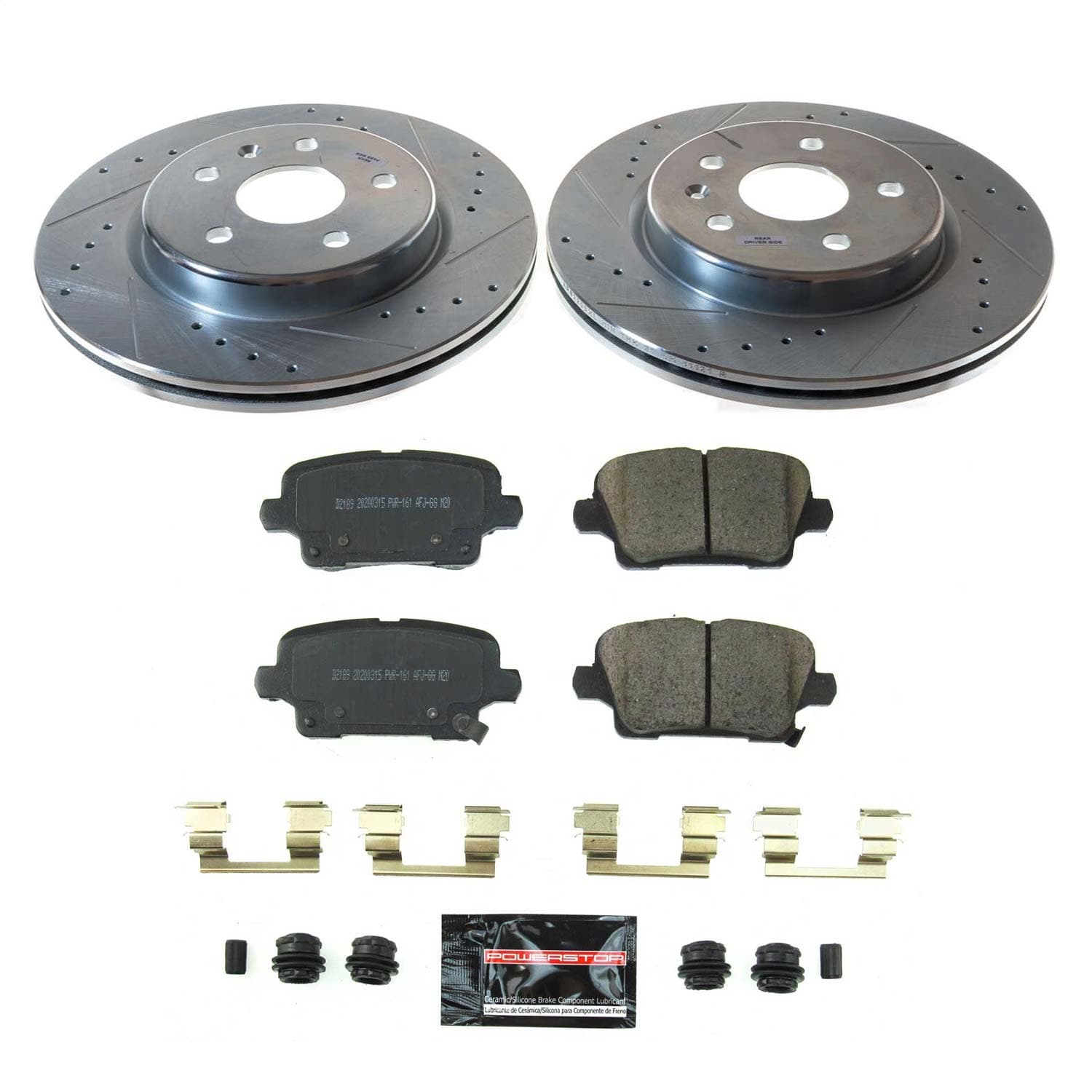 Power Stop - K8487 - Rear - Disc Brake Pad and Rotor Kit image 1