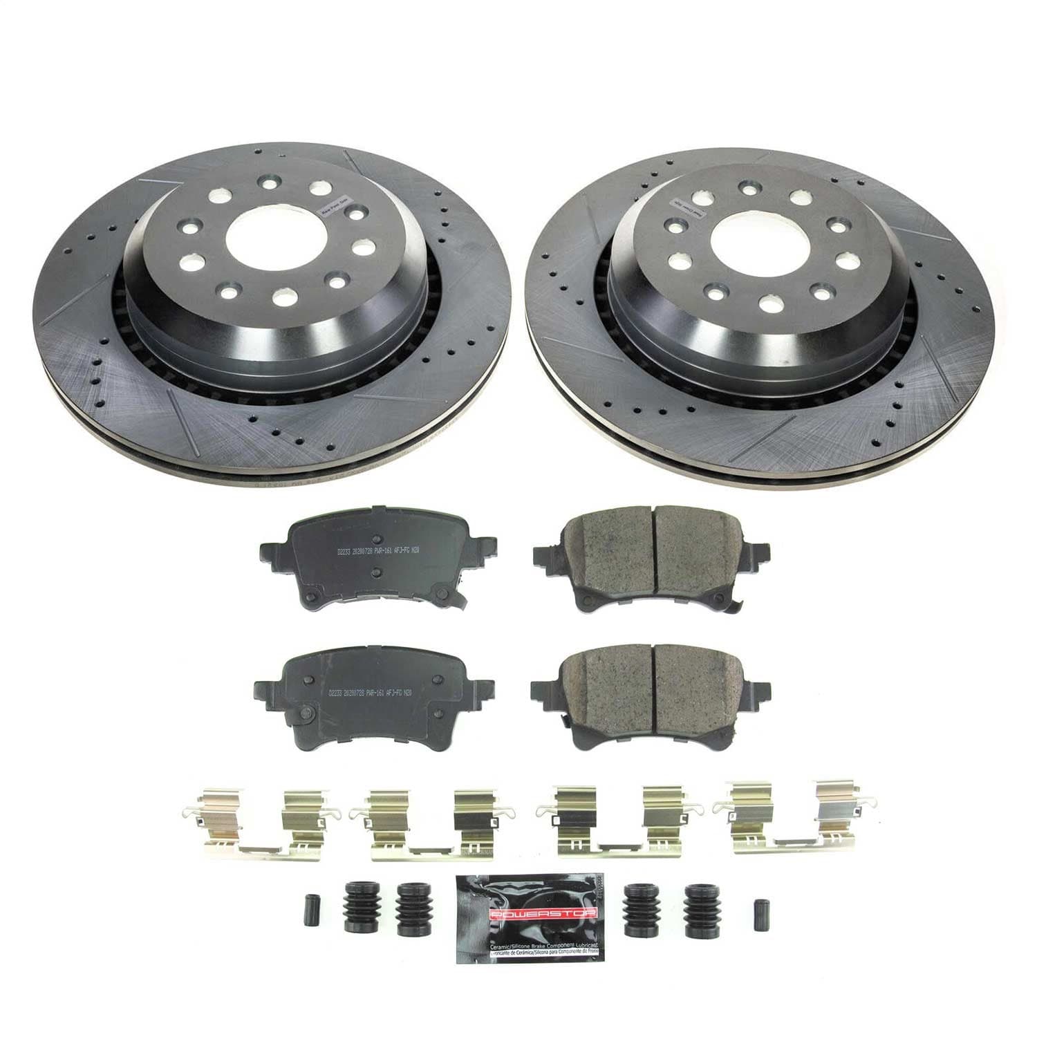 Power Stop - K8490 - Rear - Disc Brake Pad and Rotor Kit image 1