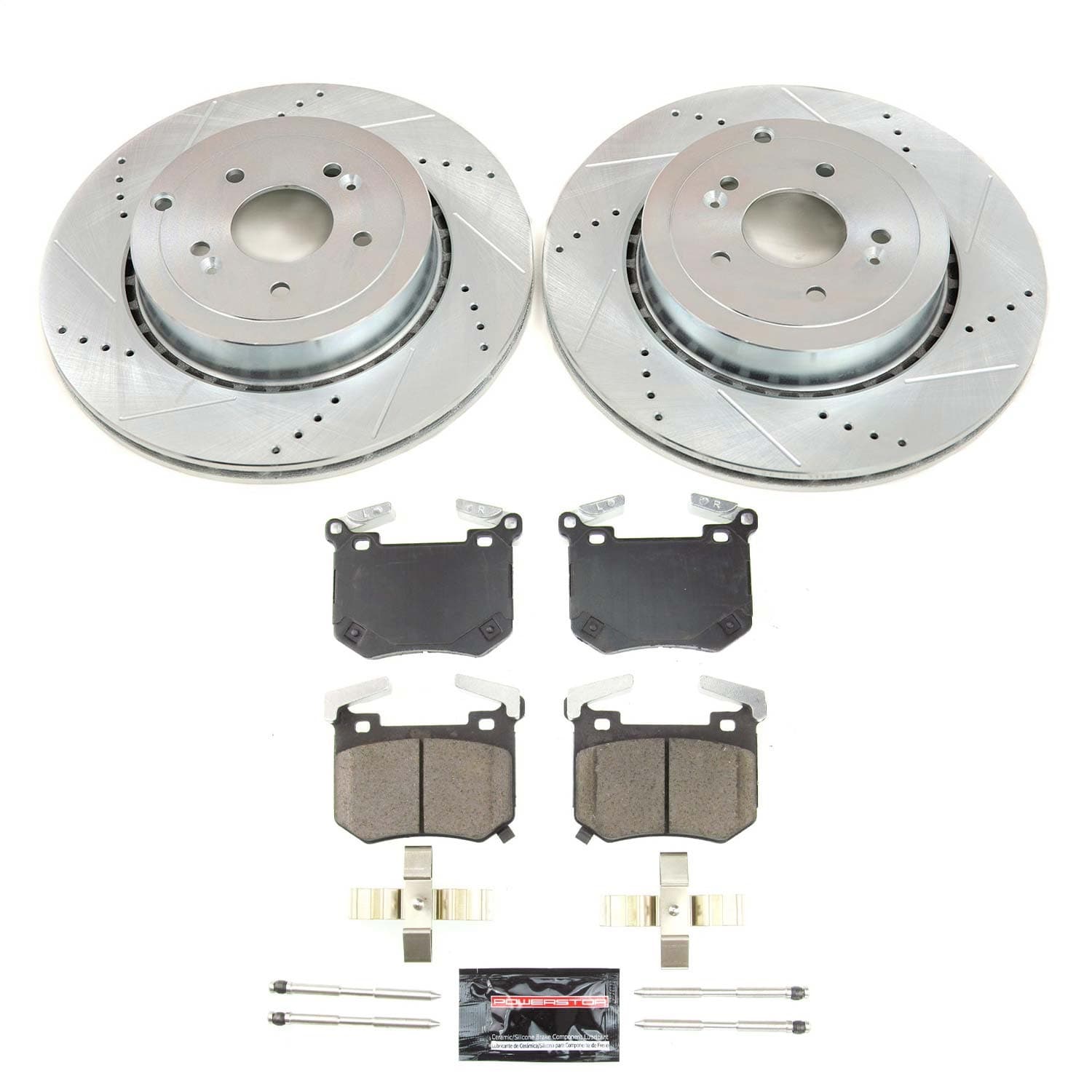 Power Stop - K8491 - Rear - Disc Brake Pad and Rotor Kit image 1