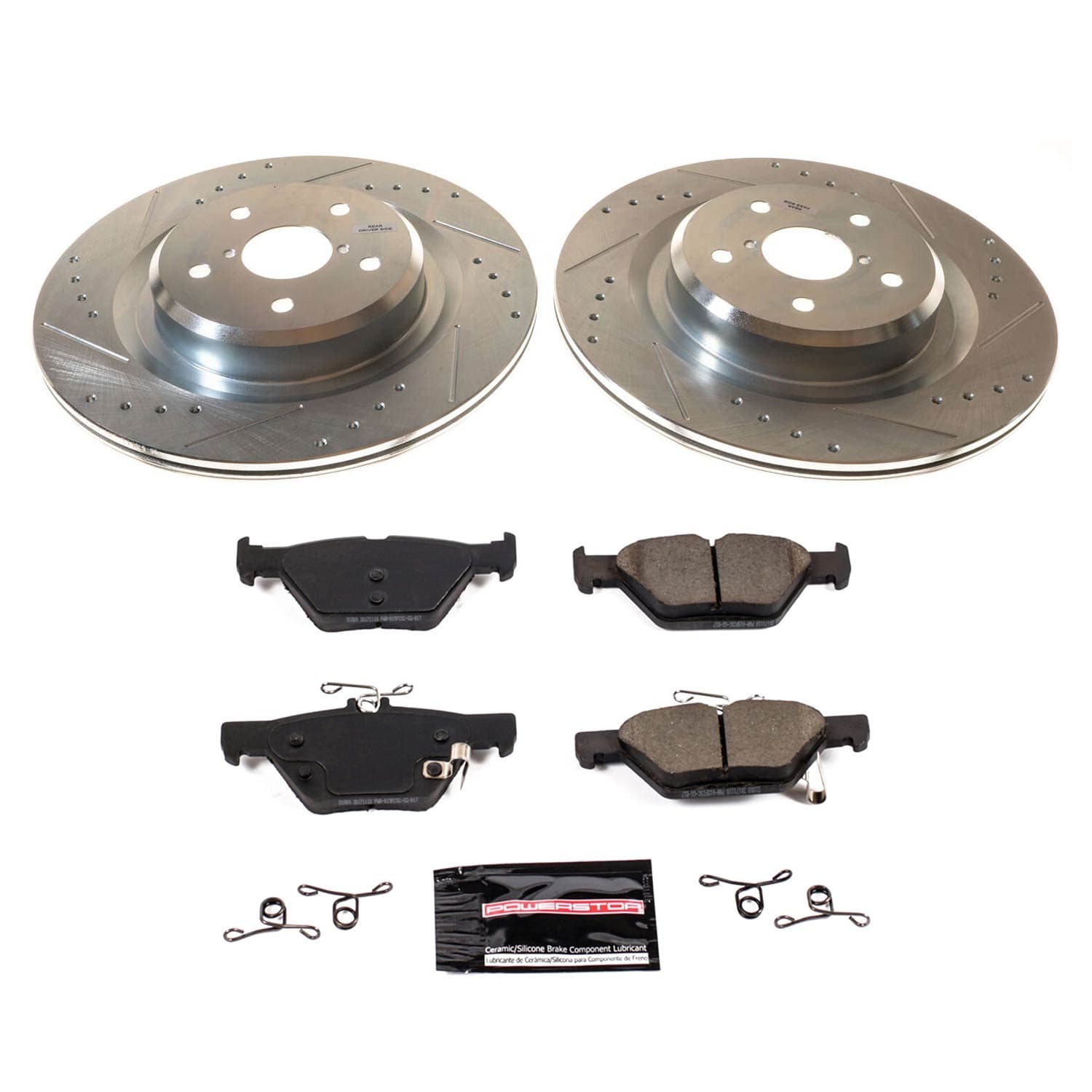 Power Stop - K8493 - Rear - Disc Brake Pad and Rotor Kit image 1