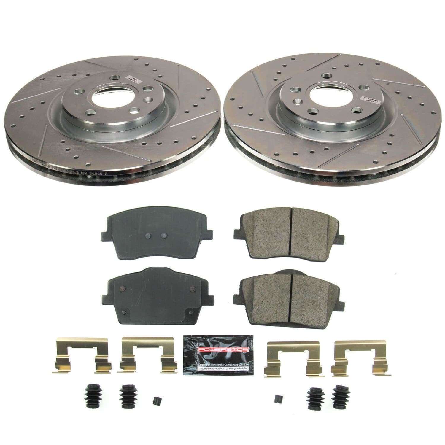 Power Stop - K8574 - Front - Disc Brake Pad and Rotor Kit image 1