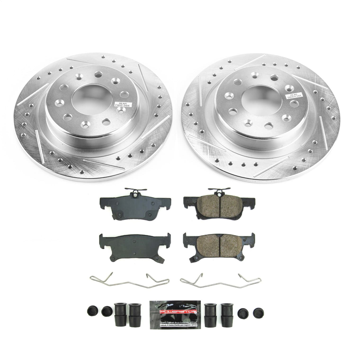 Power Stop - K8624 - Rear - Disc Brake Pad and Rotor Kit image 1