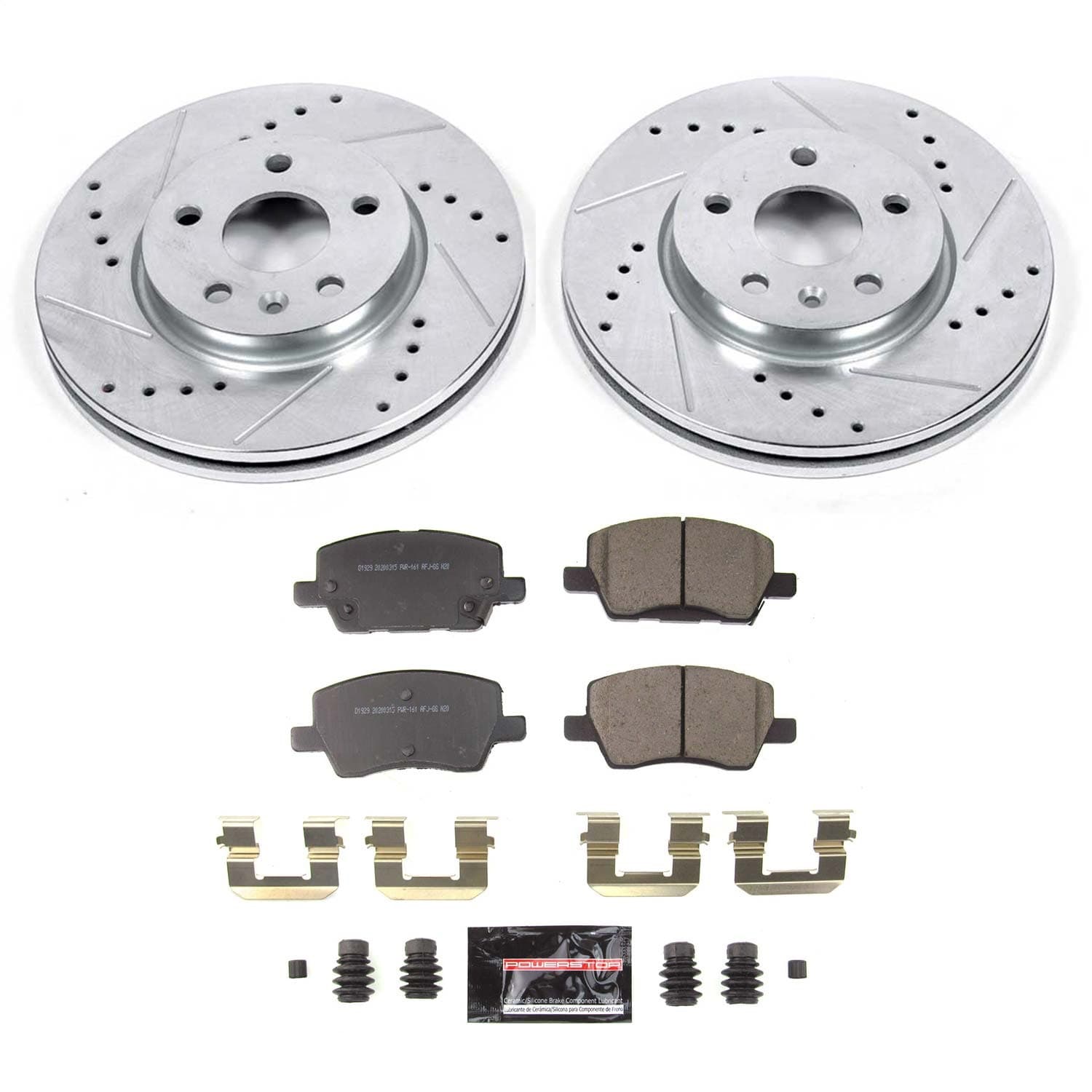Power Stop - K8635 - Front - Disc Brake Pad and Rotor Kit image 1