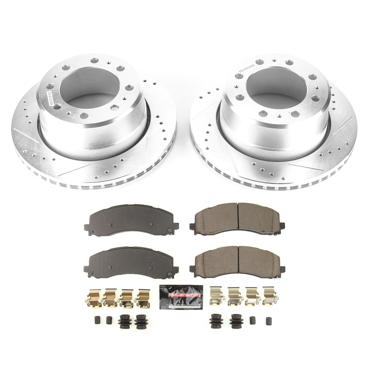 Power Stop - K8637 - Rear - Disc Brake Pad and Rotor Kit image 1