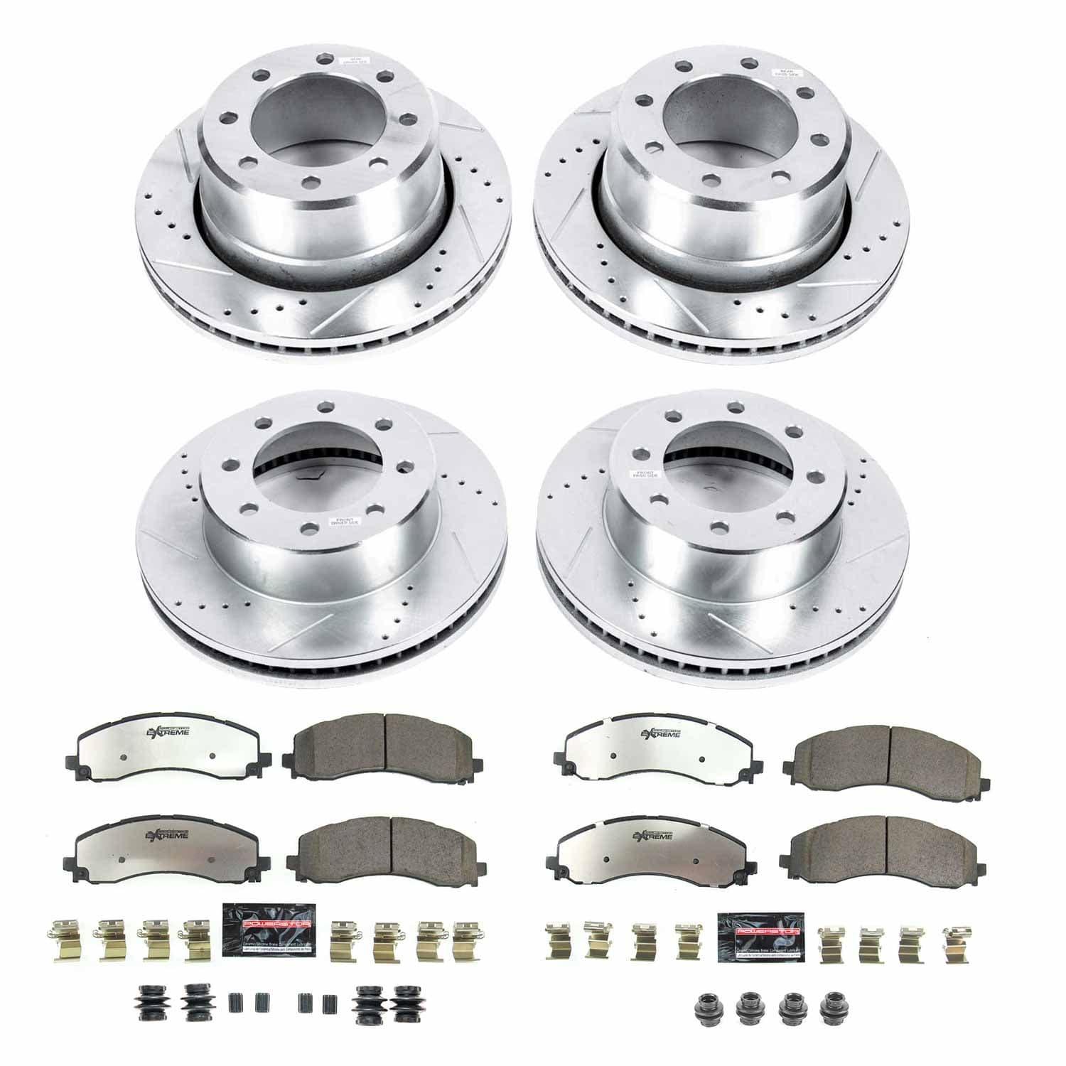 Power Stop - K8640-36 - Front and Rear - Disc Brake Pad and Rotor Kit image 1