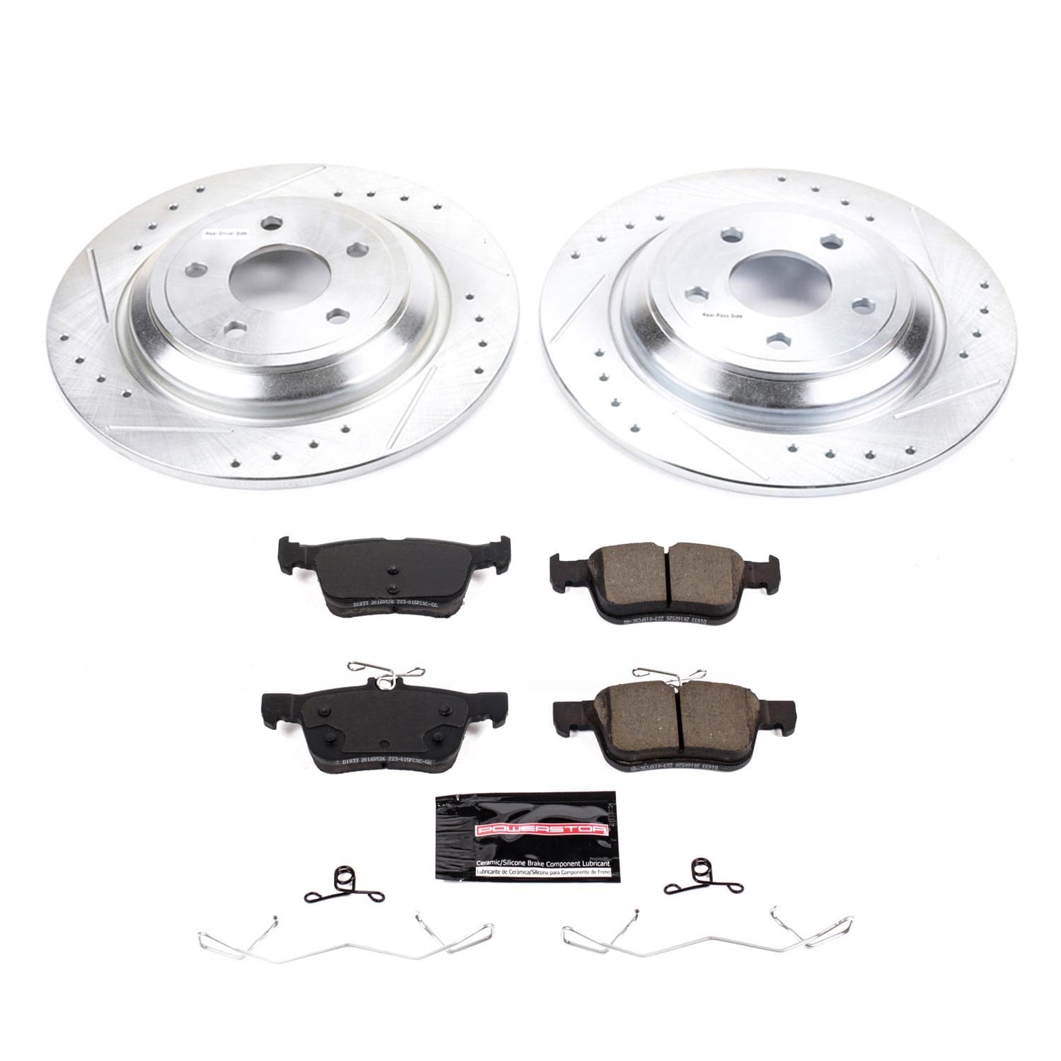 Power Stop - K8642 - Rear - Disc Brake Pad and Rotor Kit image 1