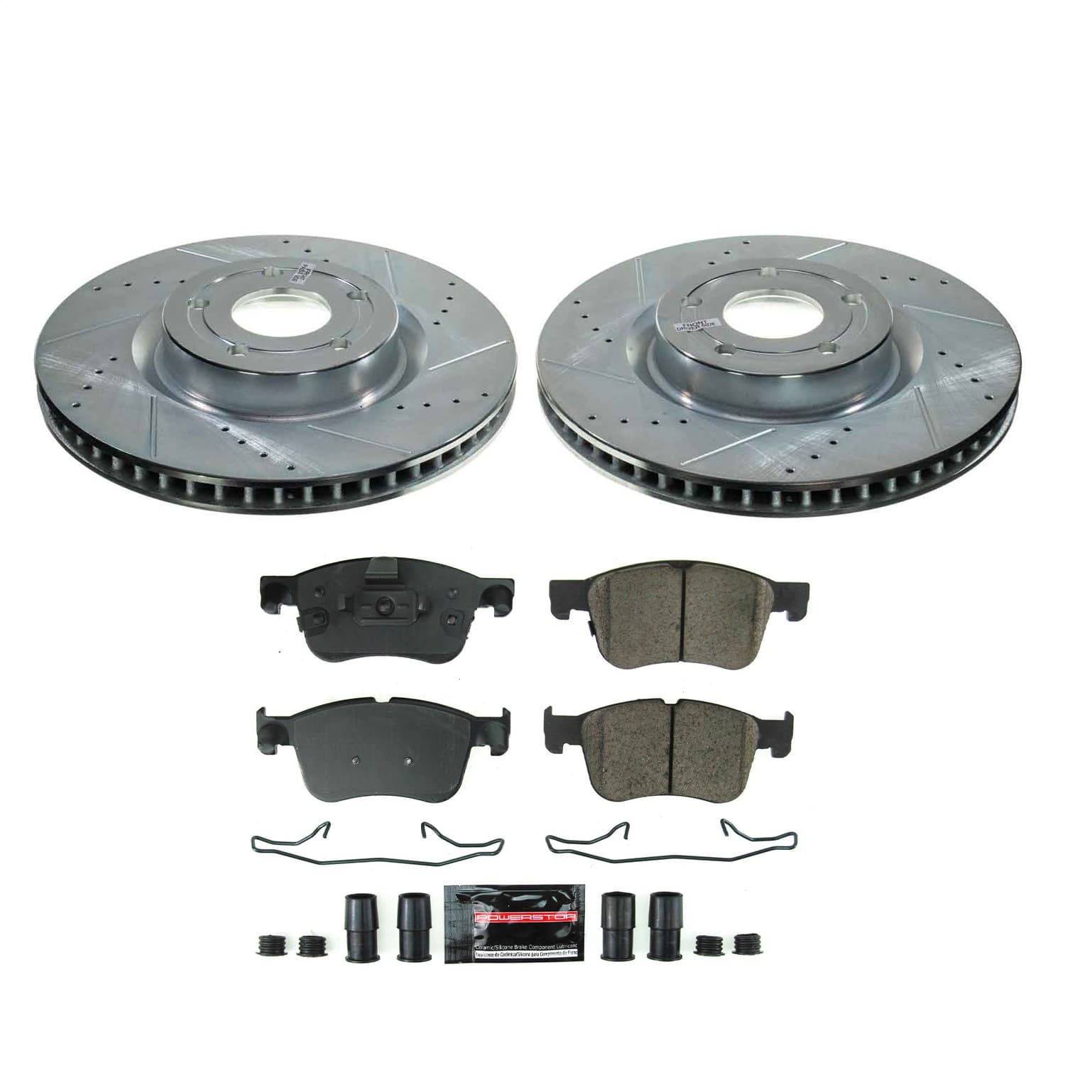 Power Stop - K8643 - Front - Disc Brake Pad and Rotor Kit image 1