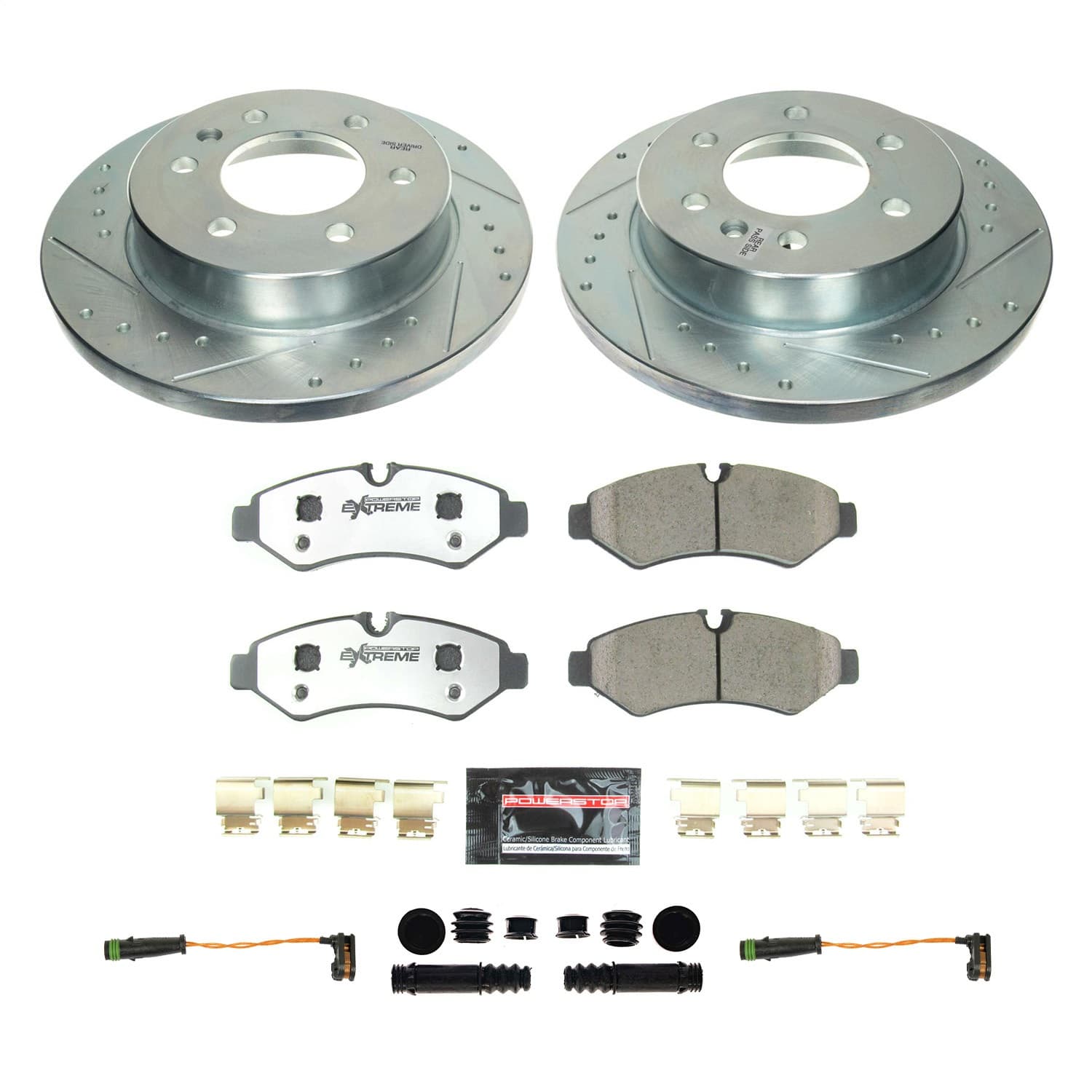 Power Stop - K8655-36 - Rear - Disc Brake Pad and Rotor Kit image 1