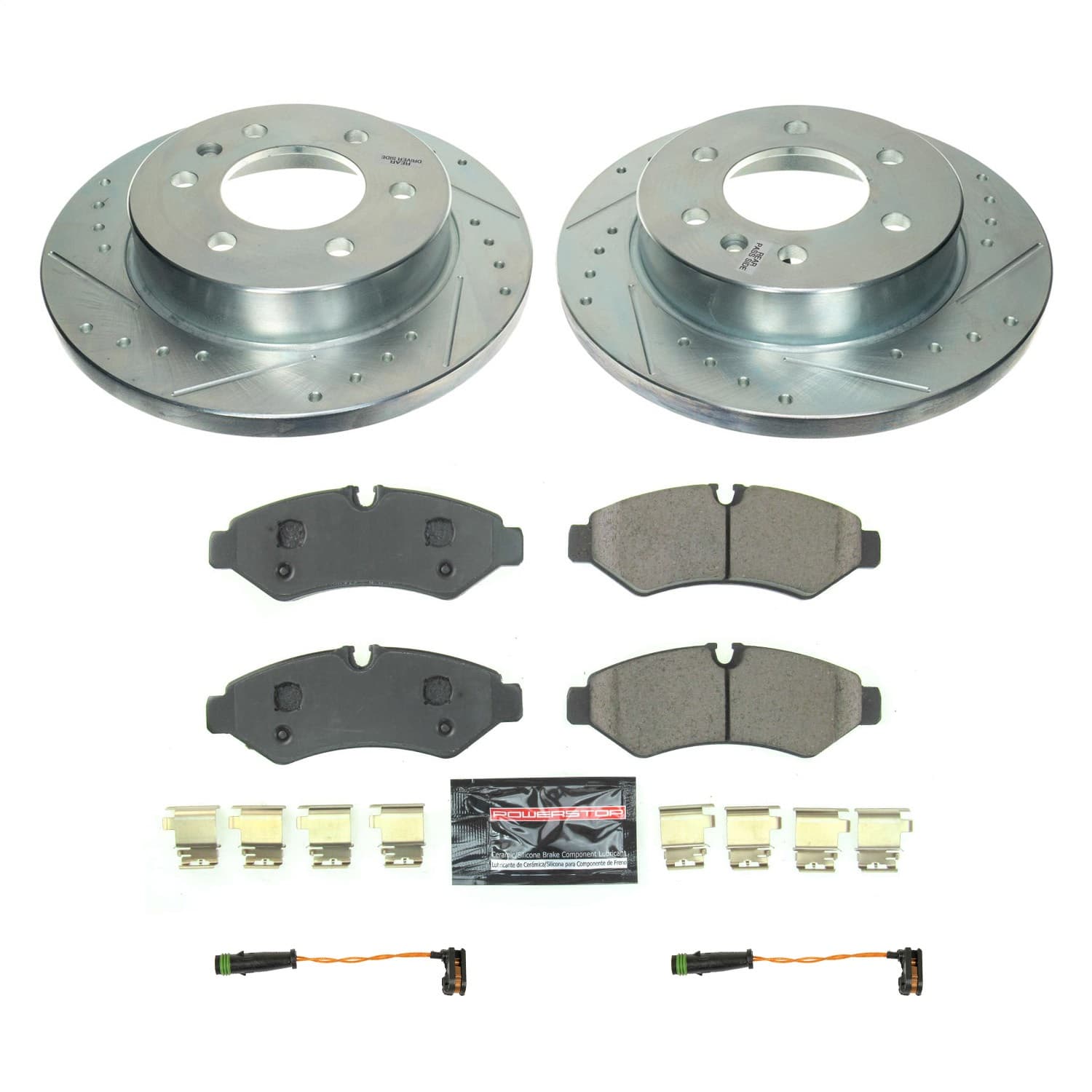 Power Stop - K8655 - Rear - Disc Brake Pad and Rotor Kit image 1