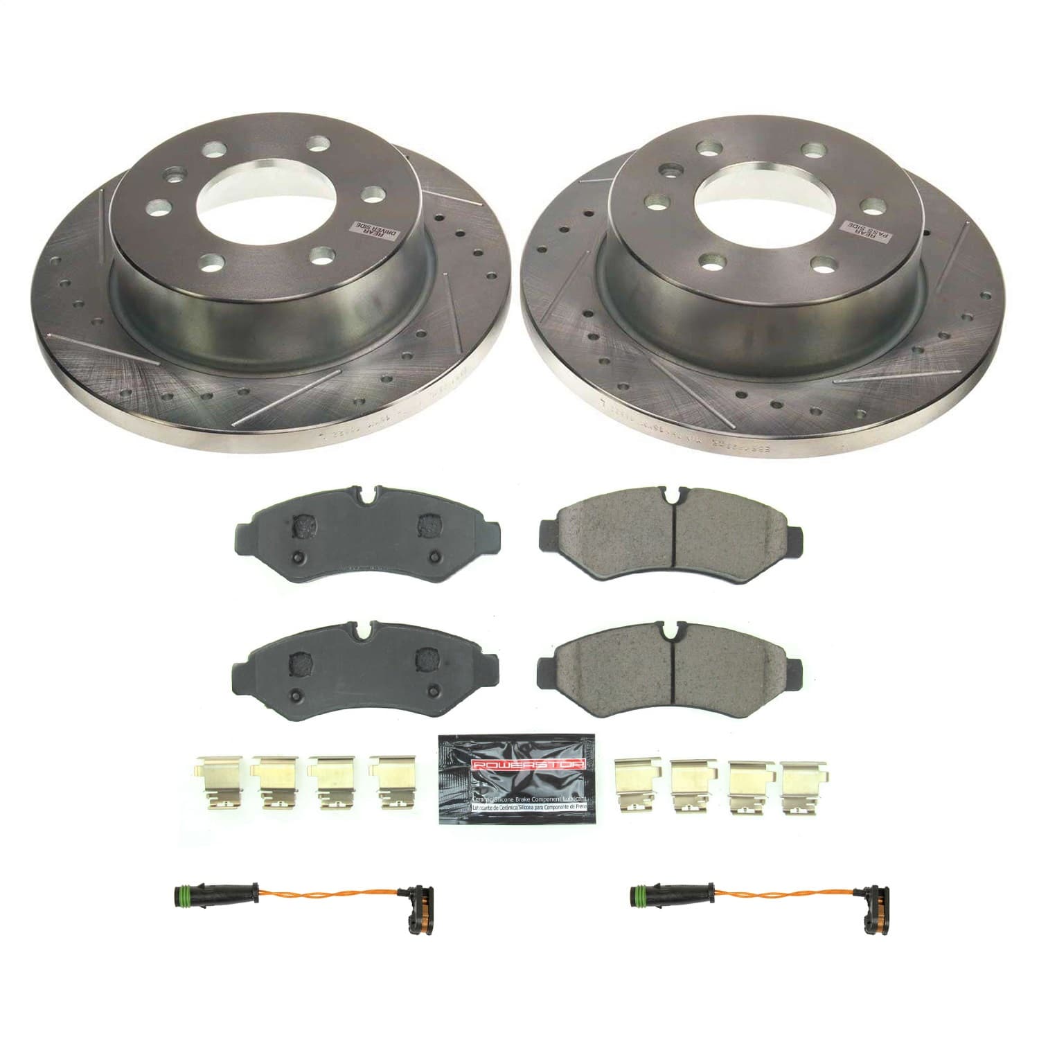Power Stop - K8656 - Rear - Disc Brake Pad and Rotor Kit image 1