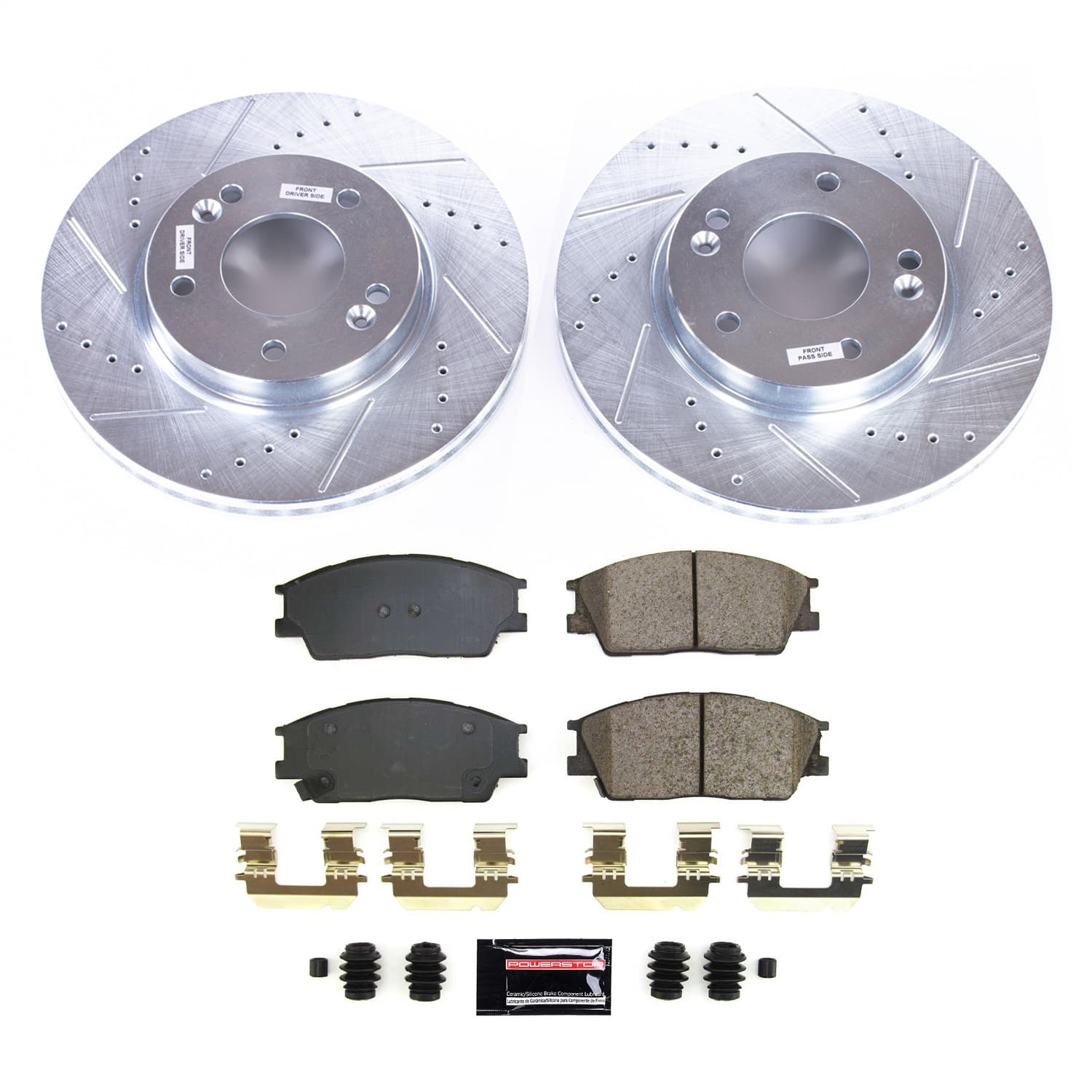 Power Stop - K8663 - Front - Disc Brake Pad and Rotor Kit image 1