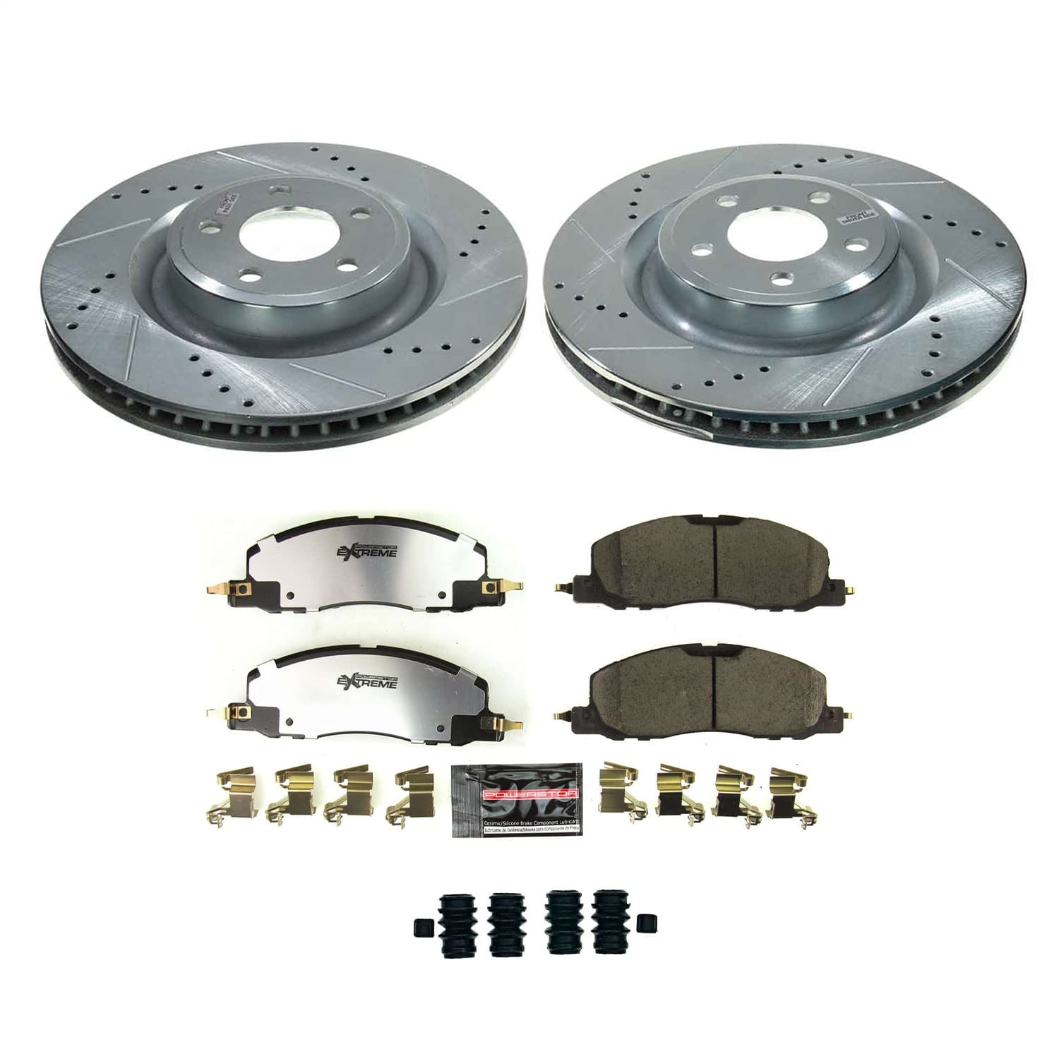 Power Stop - K8672-36 - Front - Disc Brake Pad and Rotor Kit image 1