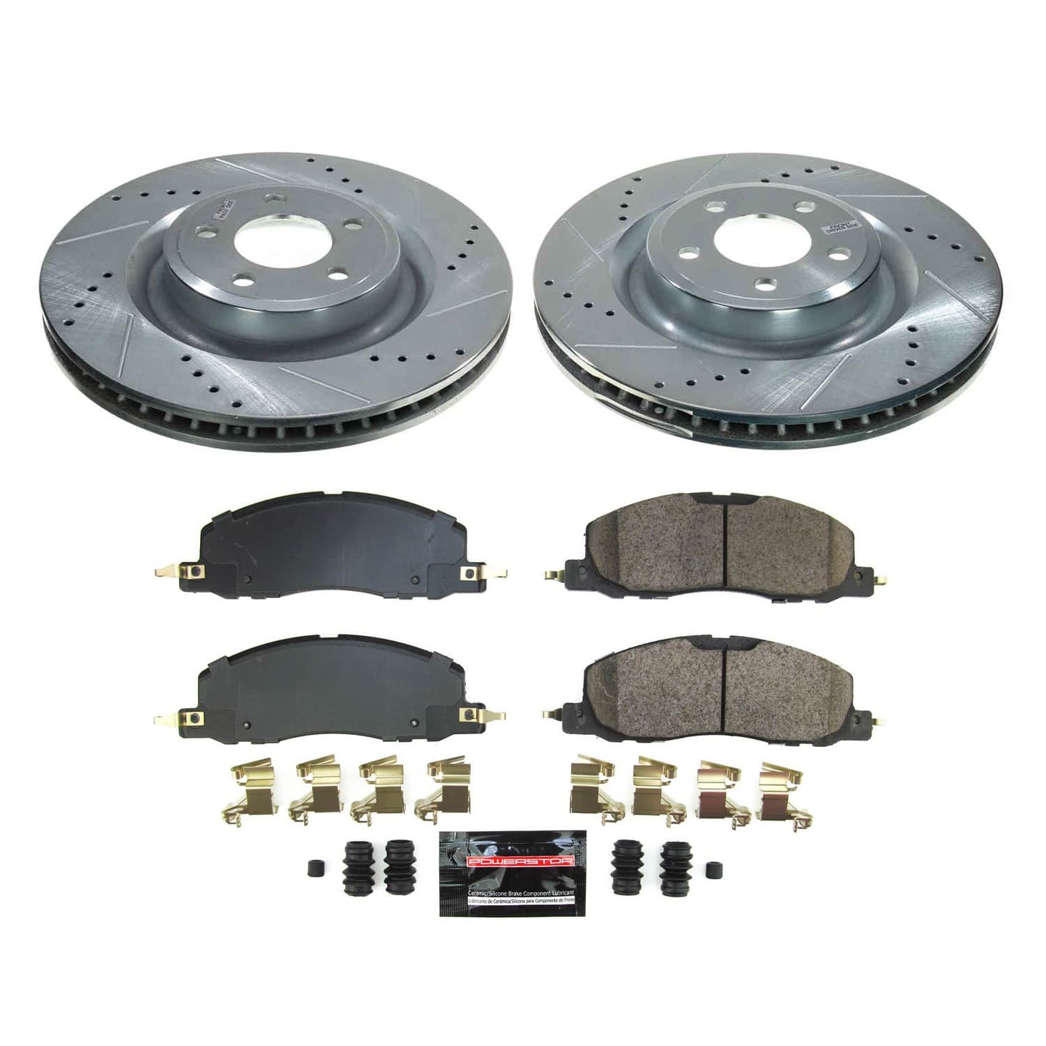 Power Stop - K8672 - Front - Disc Brake Pad and Rotor Kit image 1