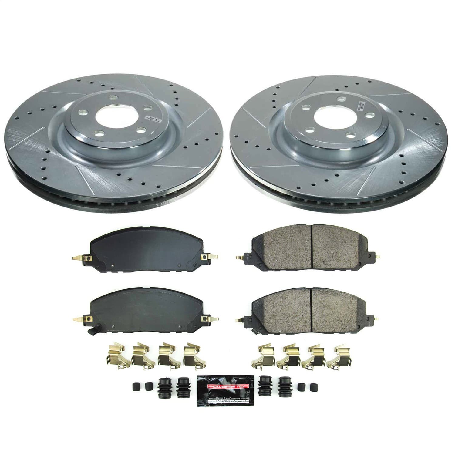 Power Stop - K8673 - Front - Disc Brake Pad and Rotor Kit image 1