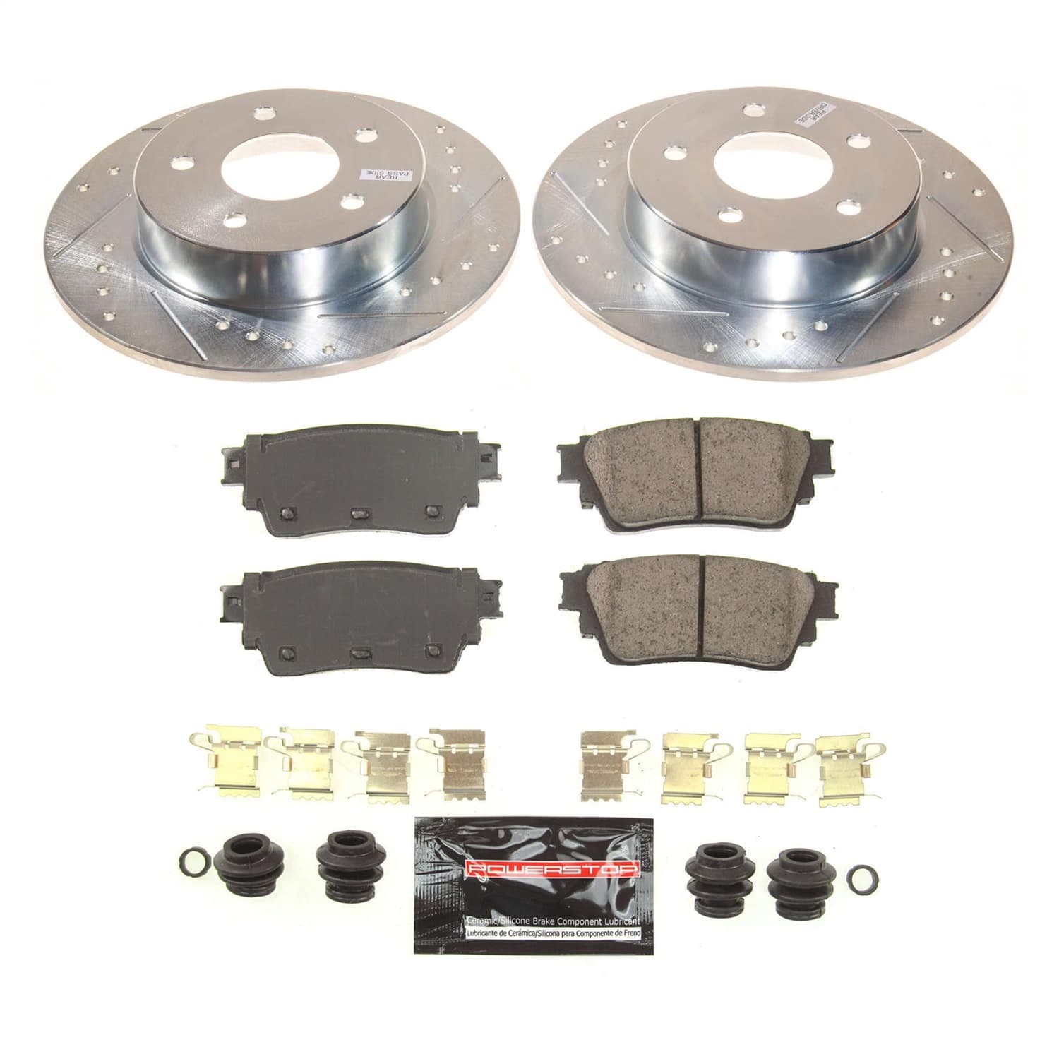 Power Stop - K8675 - Rear - Disc Brake Pad and Rotor Kit image 1