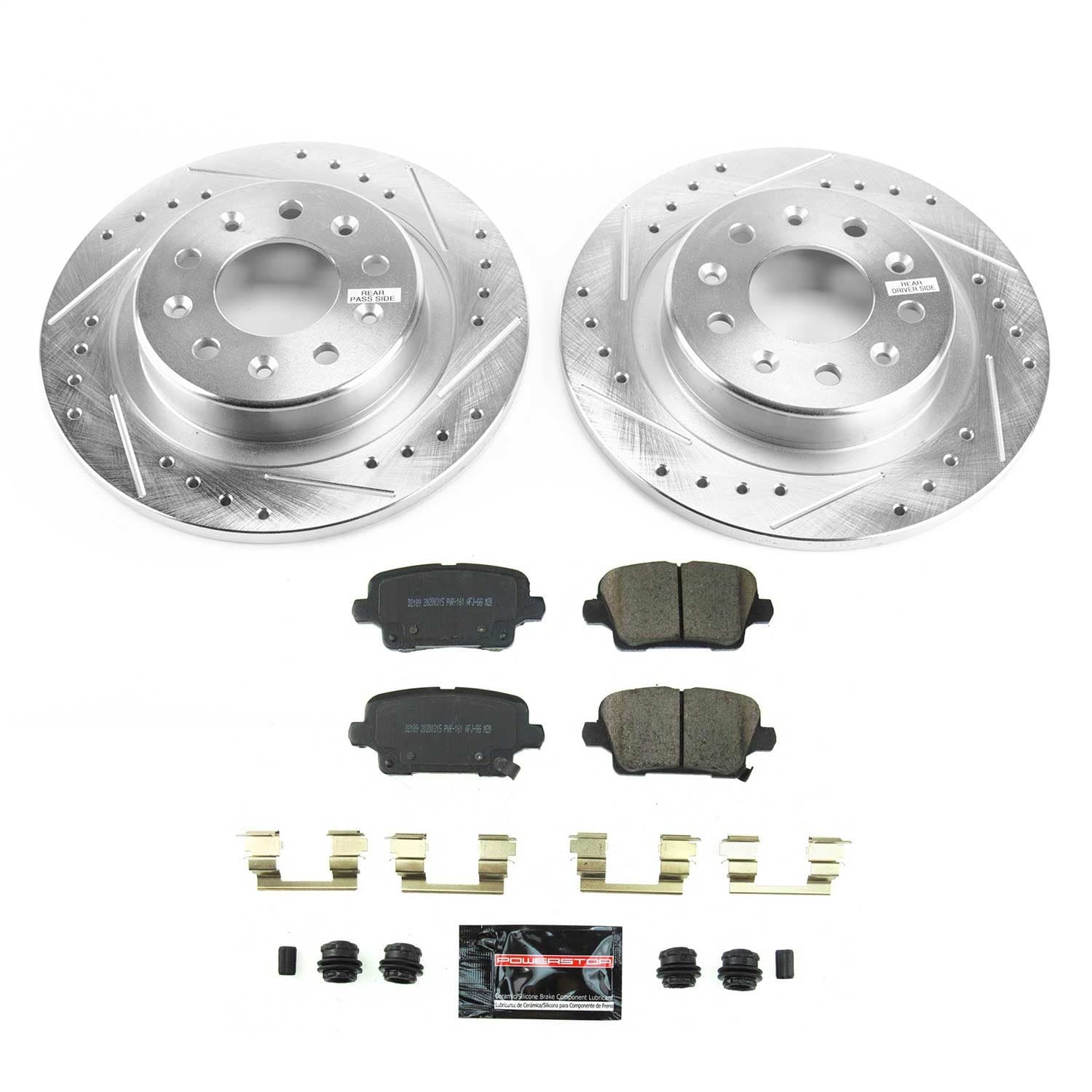 Power Stop - K8677 - Rear - Disc Brake Pad and Rotor Kit image 1