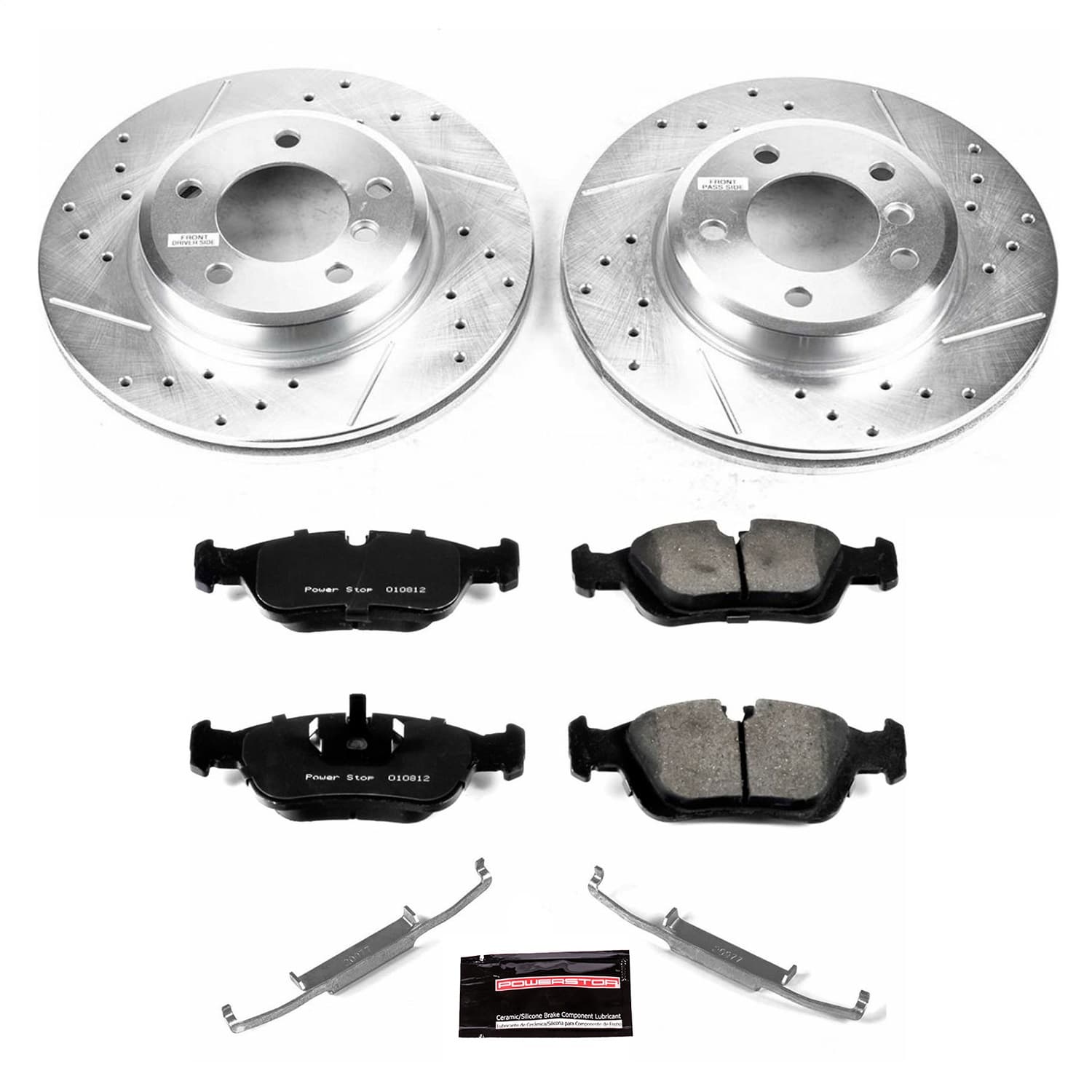 Power Stop - K868 - Front - Disc Brake Pad and Rotor Kit image 1