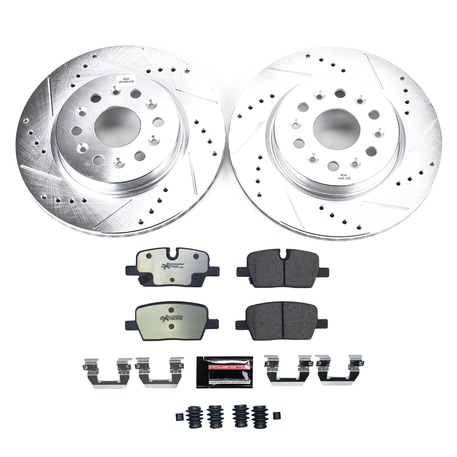 Power Stop - K8683-36 - Rear - Disc Brake Pad and Rotor Kit image 1