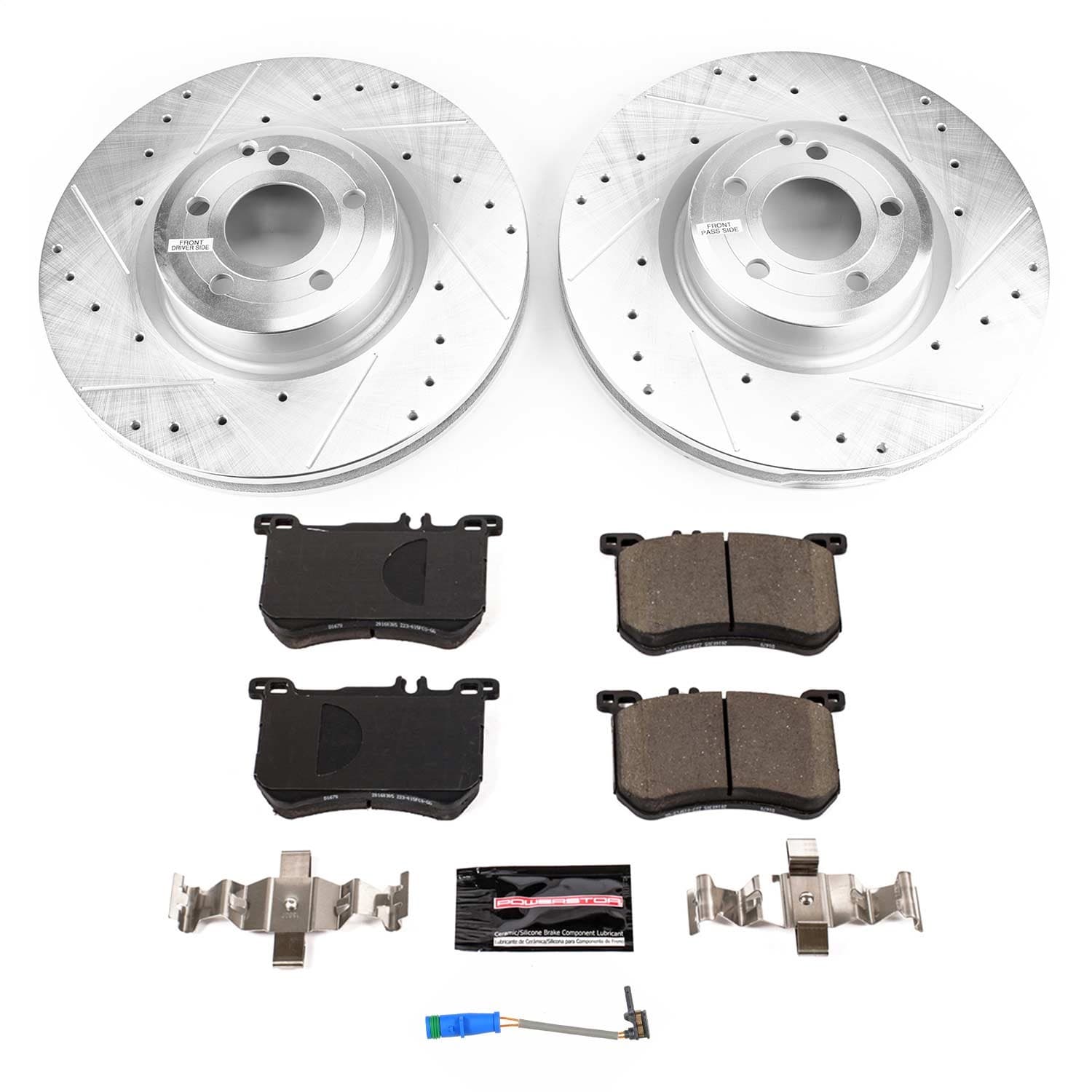 Power Stop - K8704 - Front - Disc Brake Pad and Rotor Kit image 1