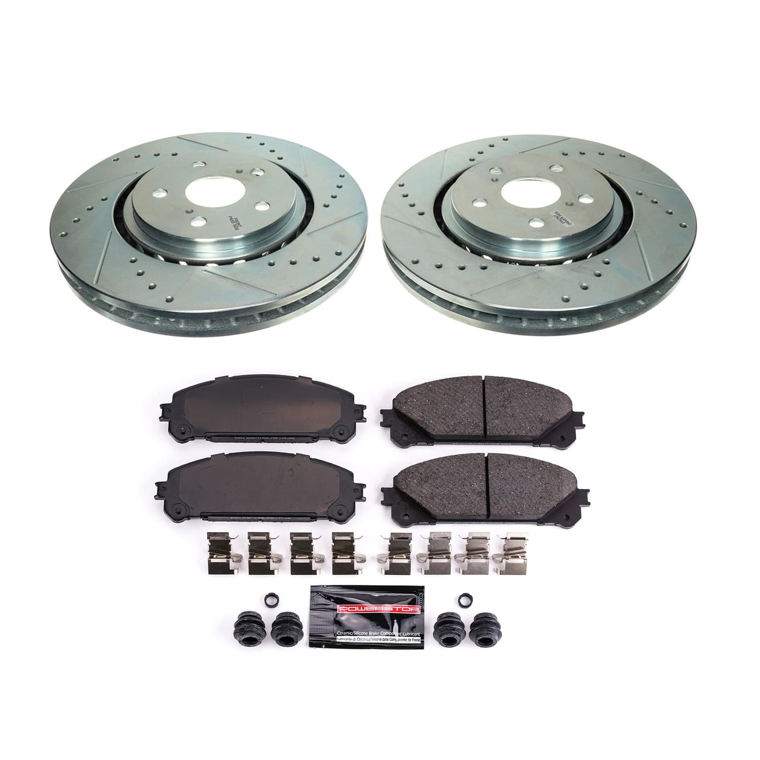 Power Stop - K8705 - Front - Disc Brake Pad and Rotor Kit image 1