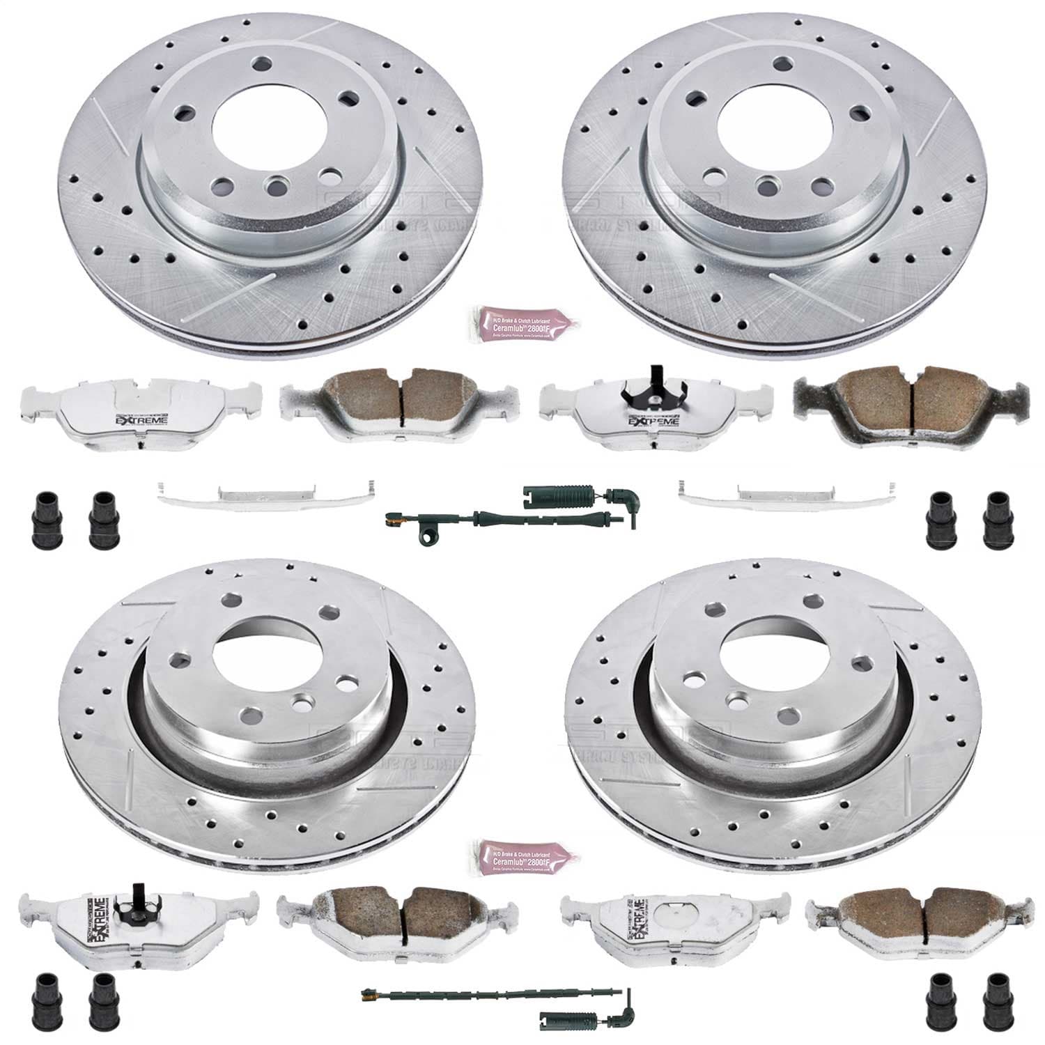 Power Stop - K871-26 - Front and Rear - Disc Brake Pad and Rotor Kit image 1