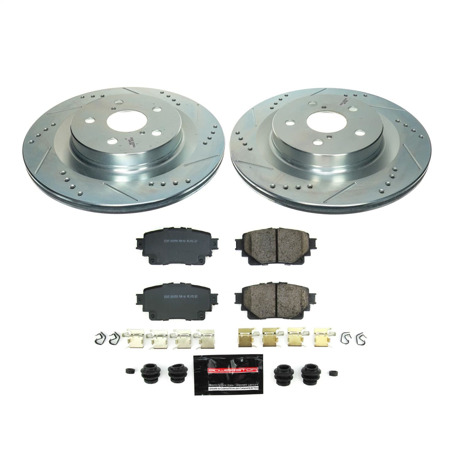 Power Stop - K8716 - Rear - Disc Brake Pad and Rotor Kit image 1