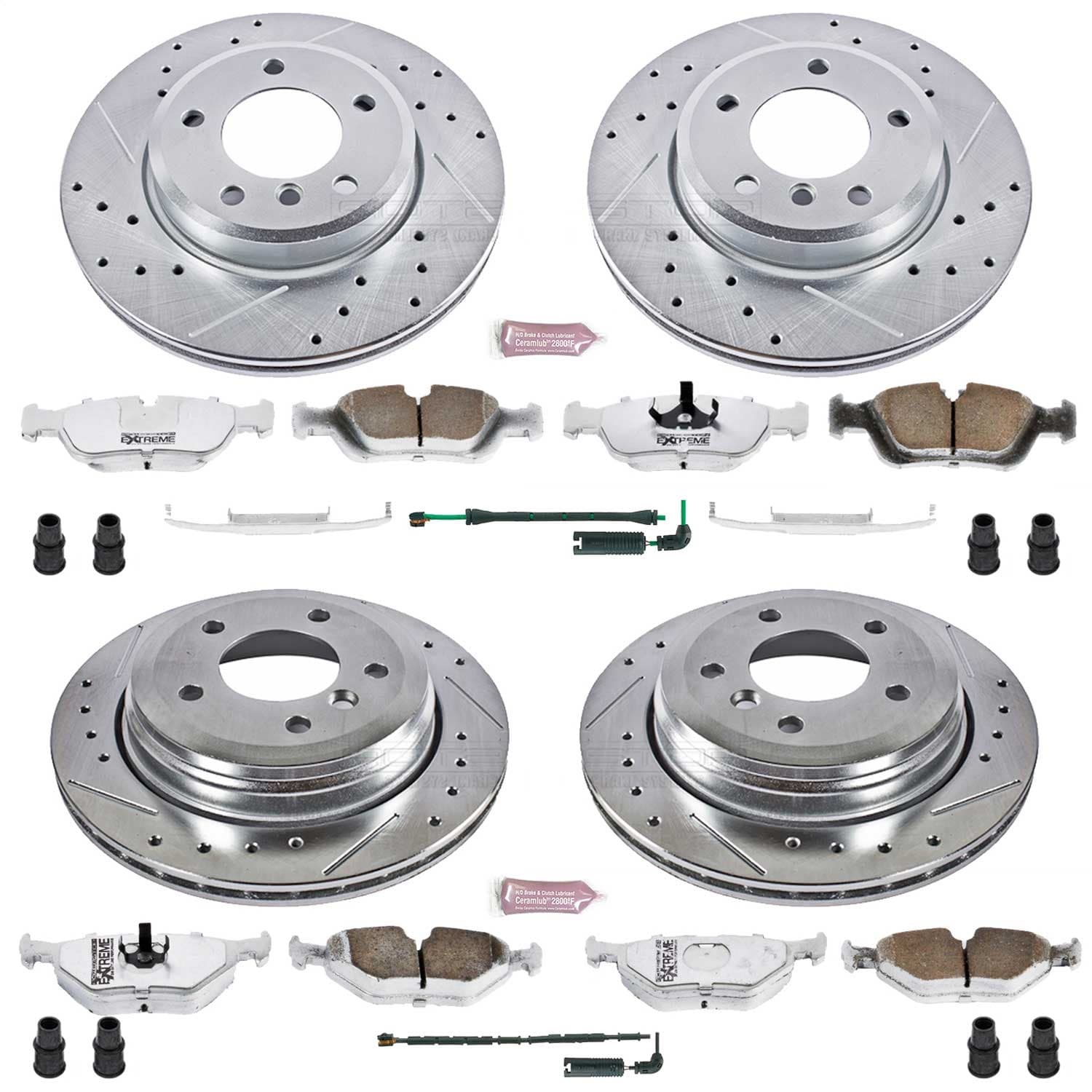 Power Stop - K874-26 - Front and Rear - Disc Brake Pad and Rotor Kit image 1