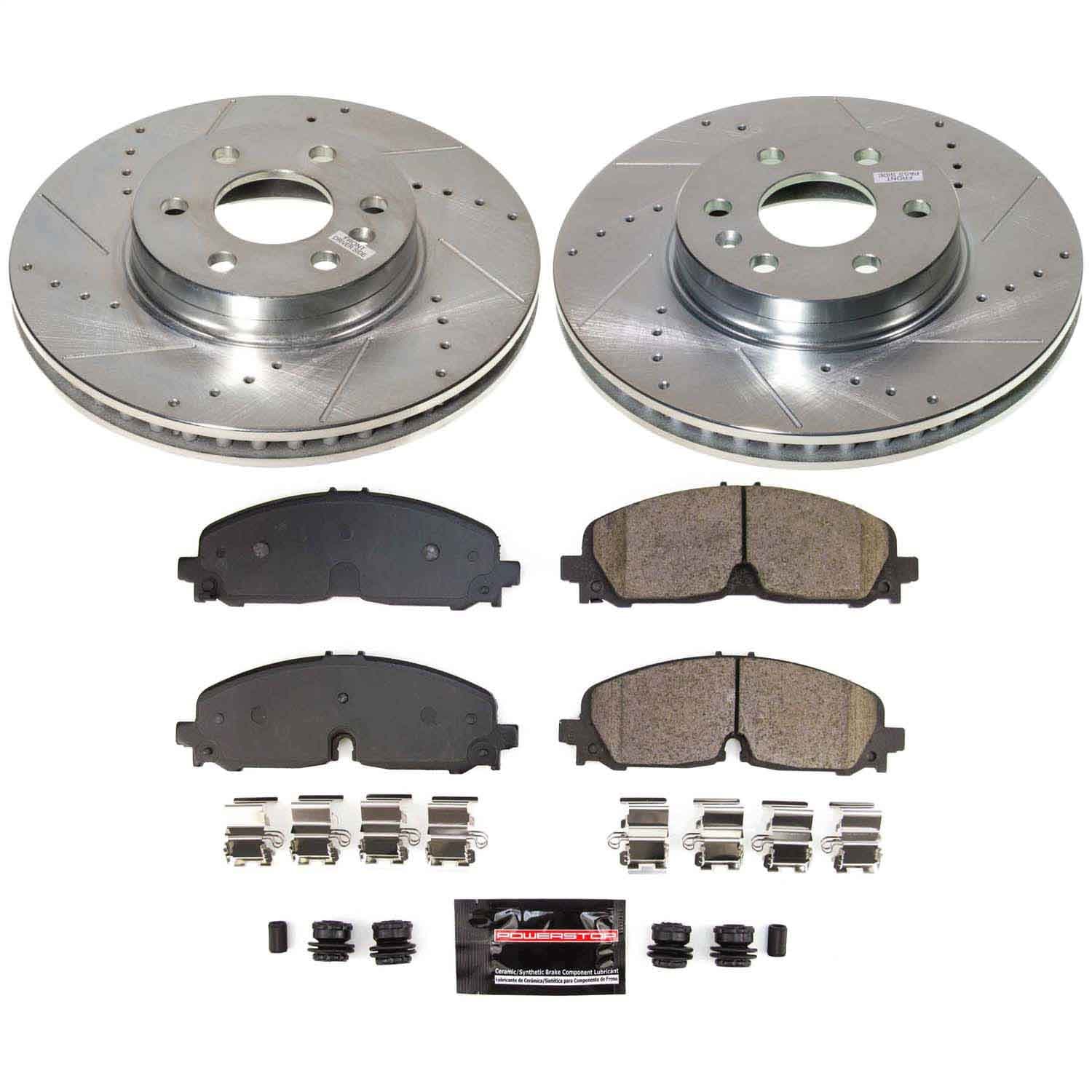 Power Stop - K8741 - Front - Disc Brake Pad and Rotor Kit image 1