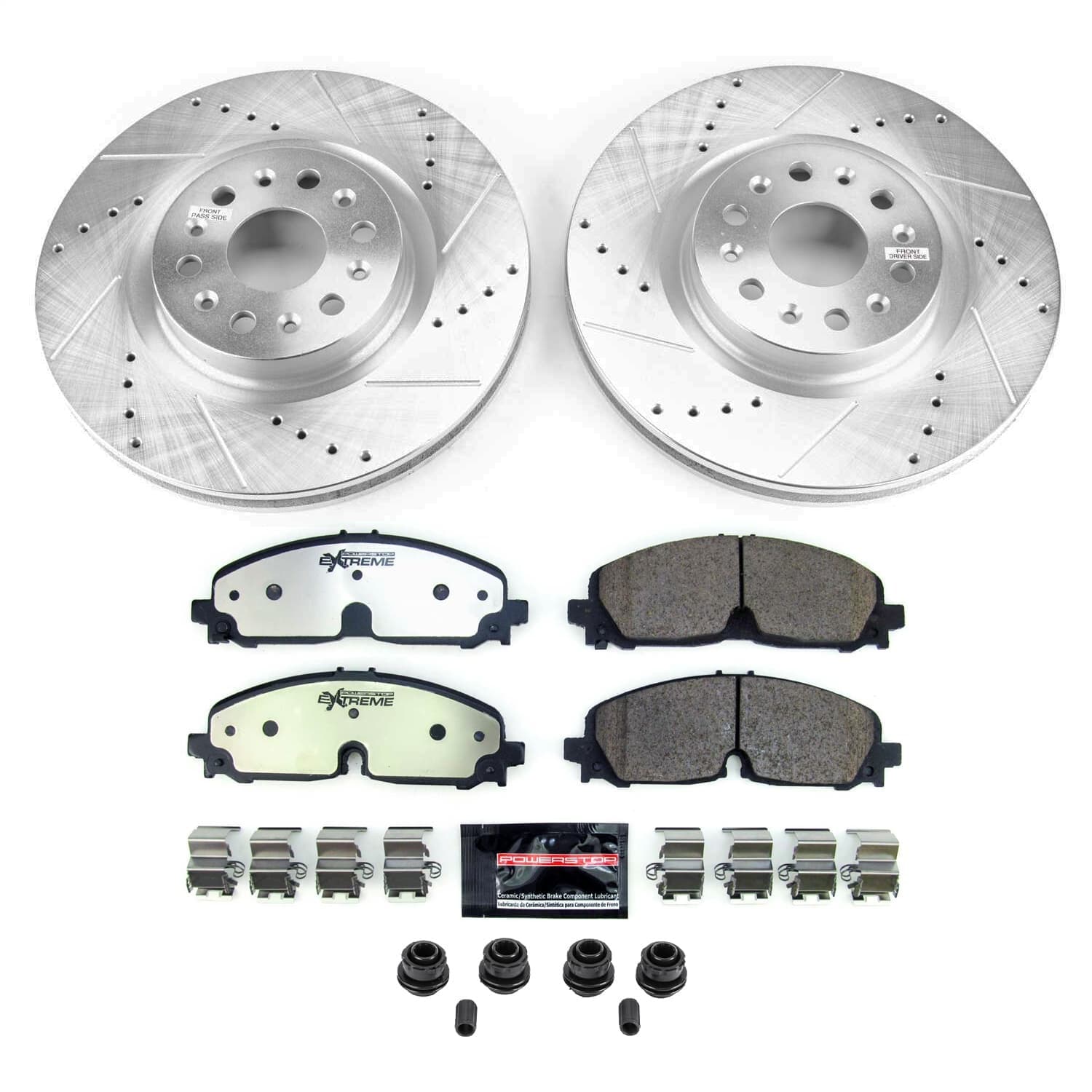 Power Stop - K8743-36 - Front - Disc Brake Pad and Rotor Kit image 1