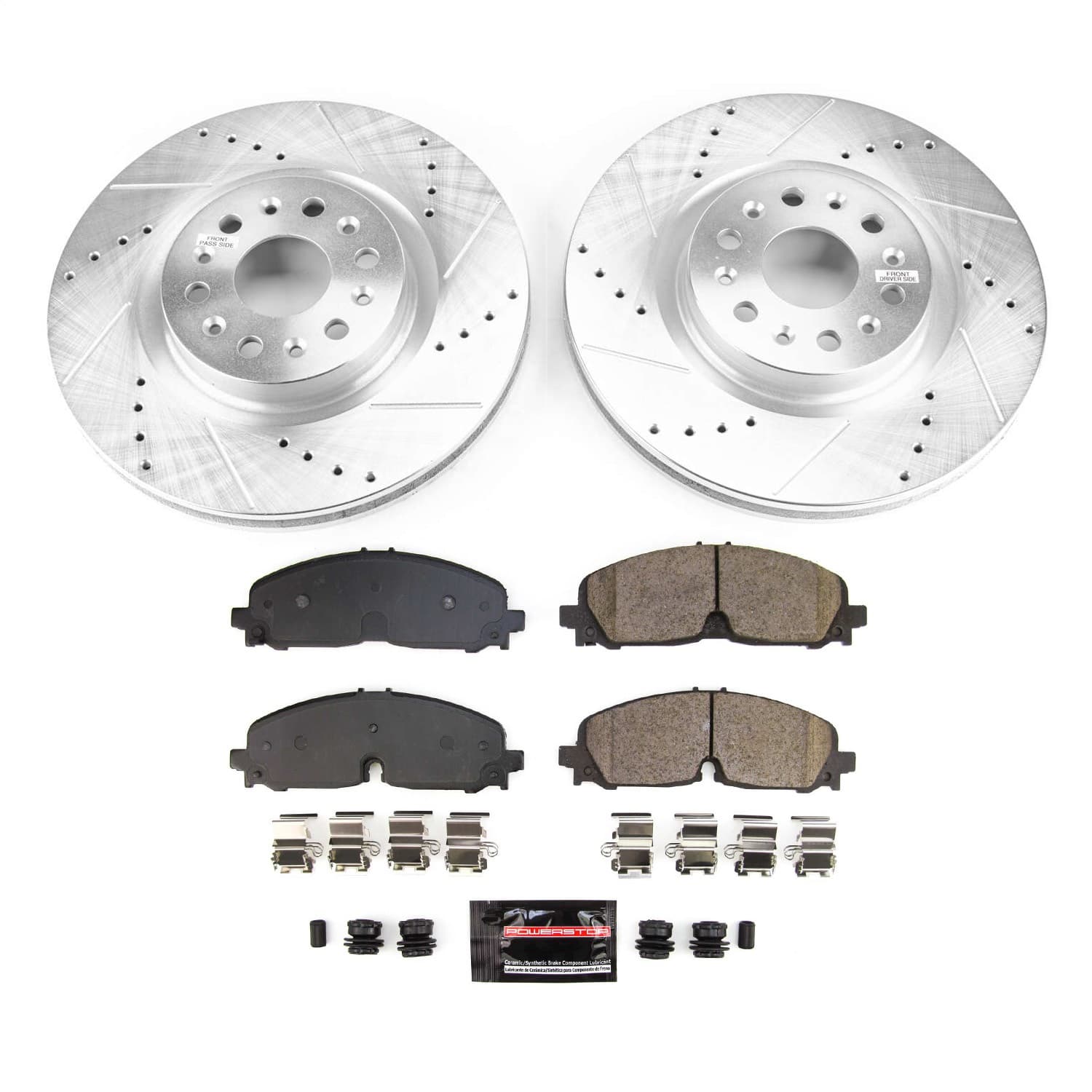 Power Stop - K8743 - Front - Disc Brake Pad and Rotor Kit image 1