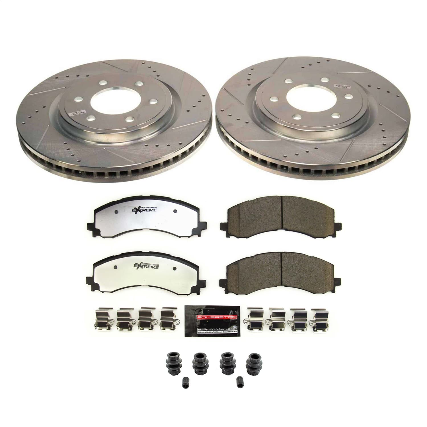 Power Stop - K8744-36 - Front - Disc Brake Pad and Rotor Kit image 1