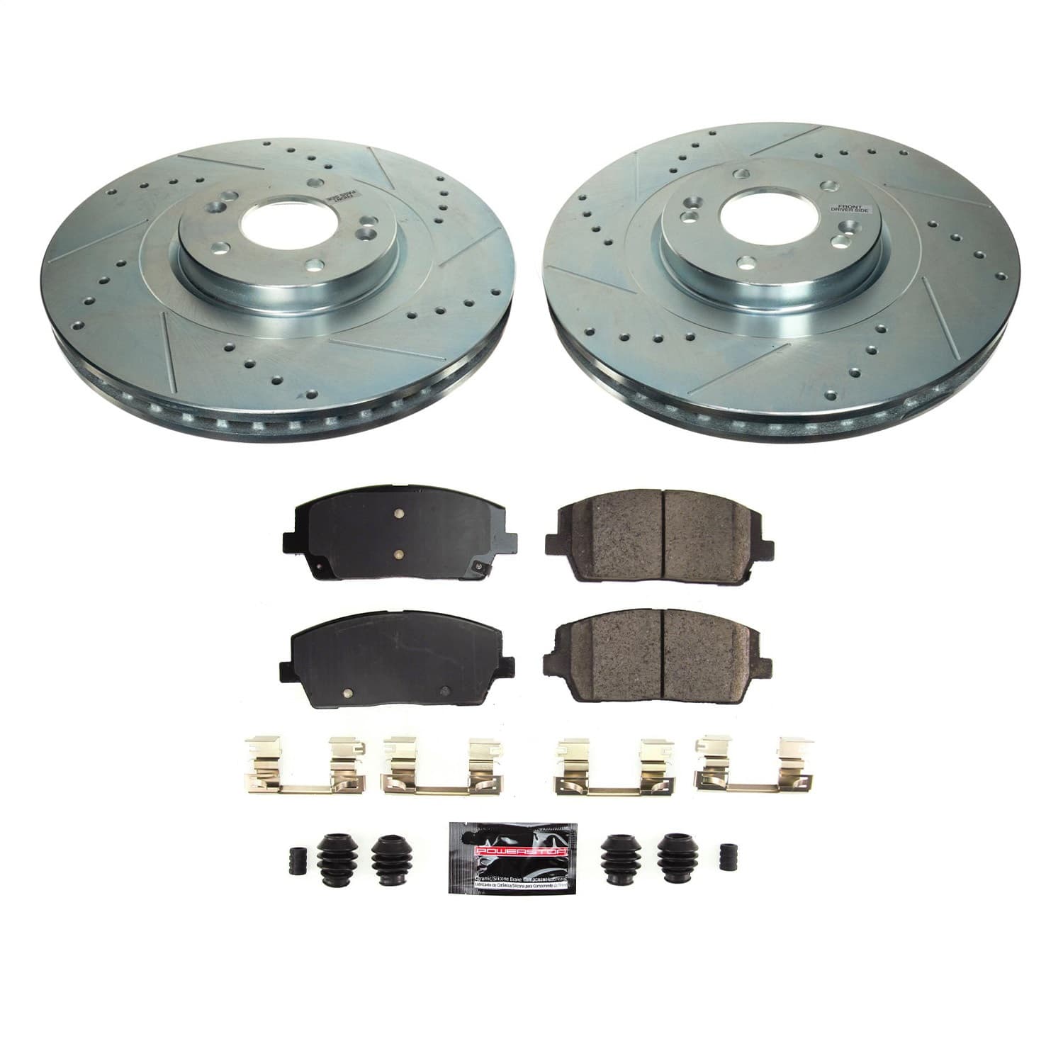 Power Stop - K8750 - Front - Disc Brake Pad and Rotor Kit image 1