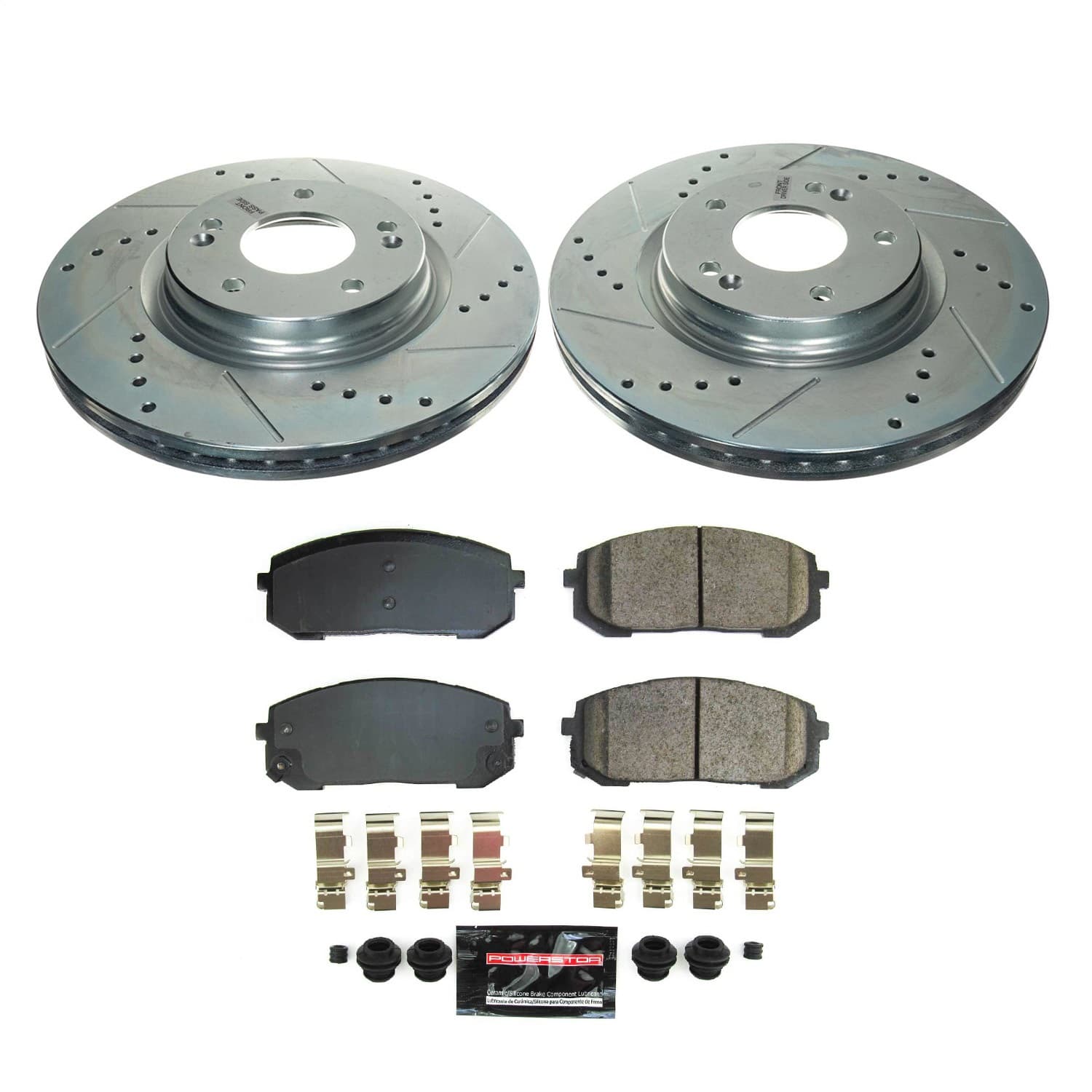 Power Stop - K8752 - Front - Disc Brake Pad and Rotor Kit image 1