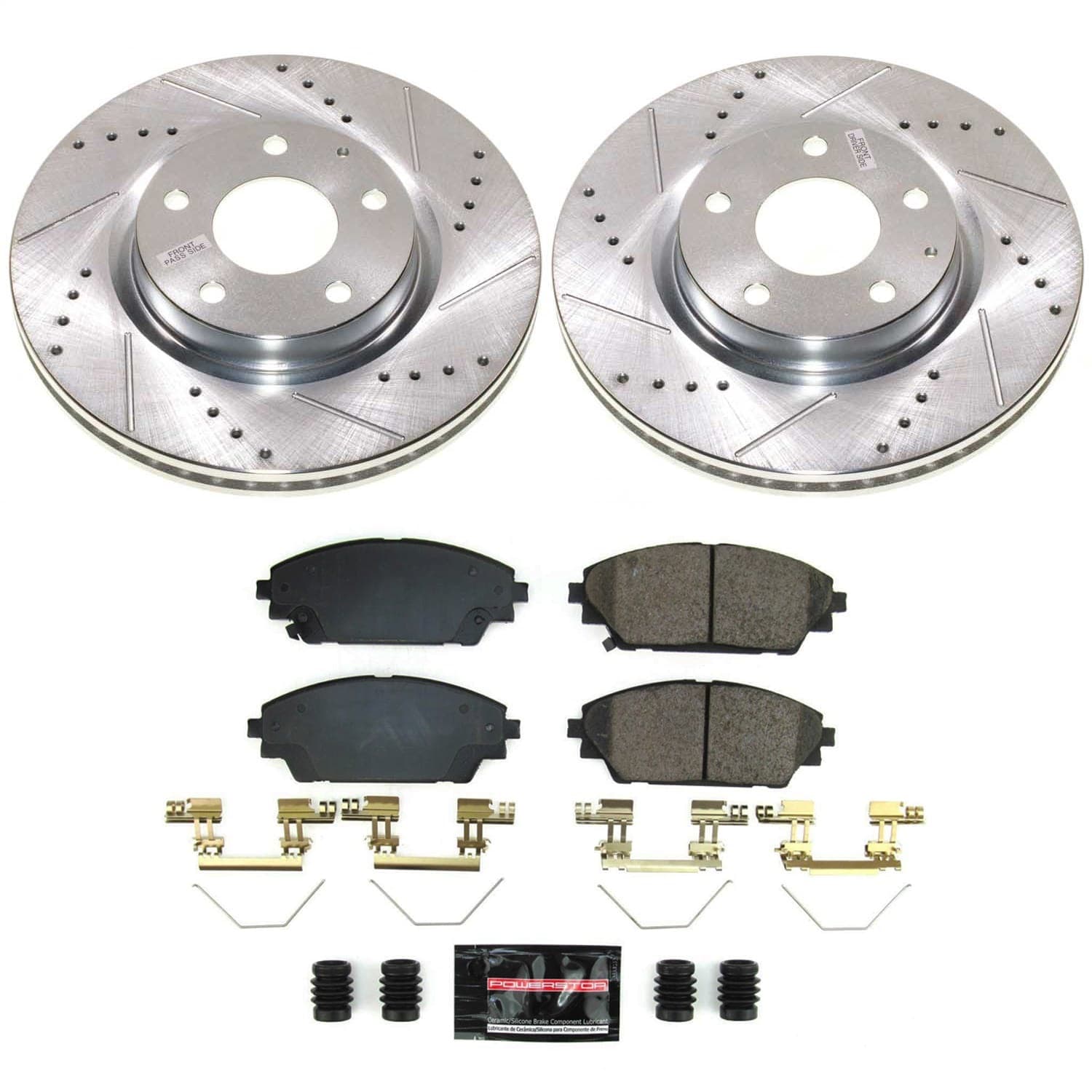 Power Stop - K8755 - Front - Disc Brake Pad and Rotor Kit image 1