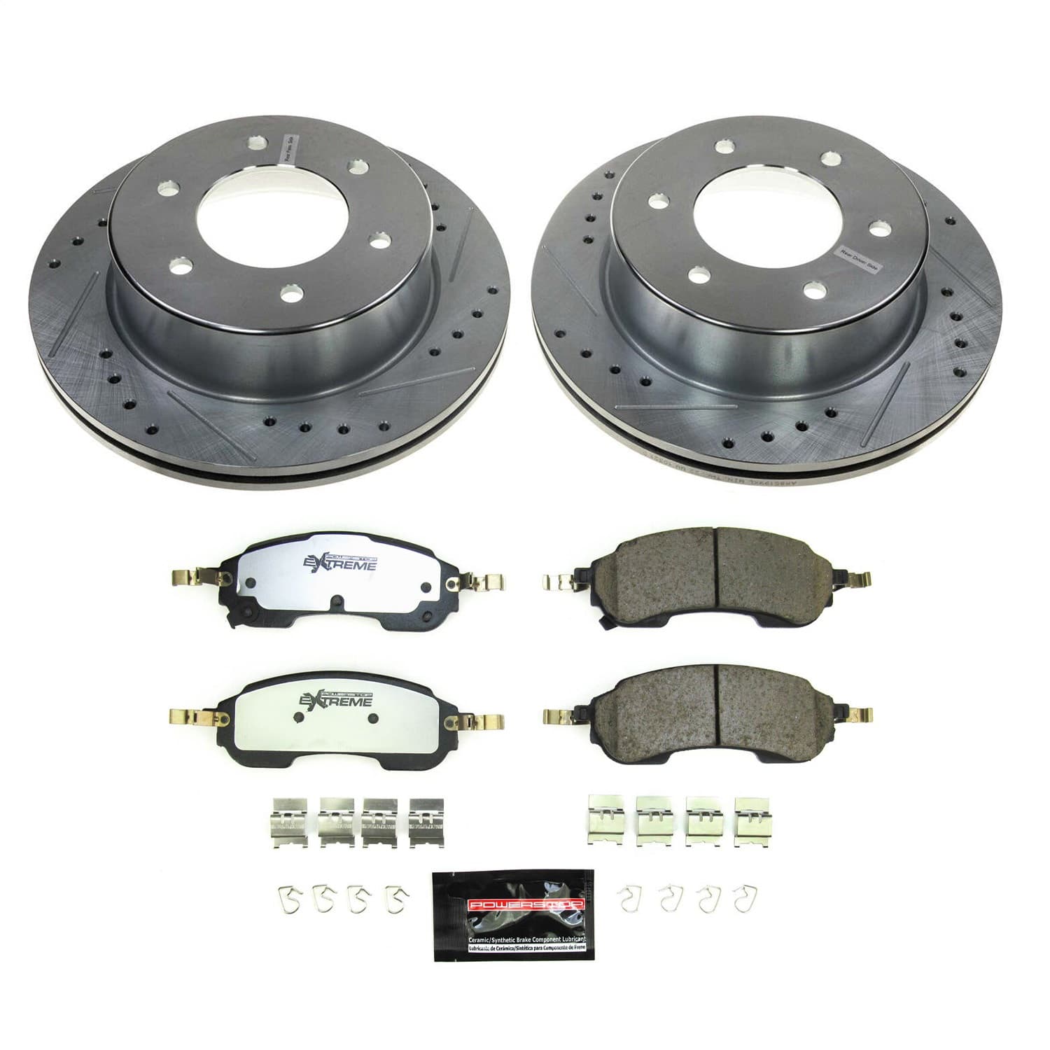 Power Stop - K8763-36 - Rear - Disc Brake Pad and Rotor Kit image 1