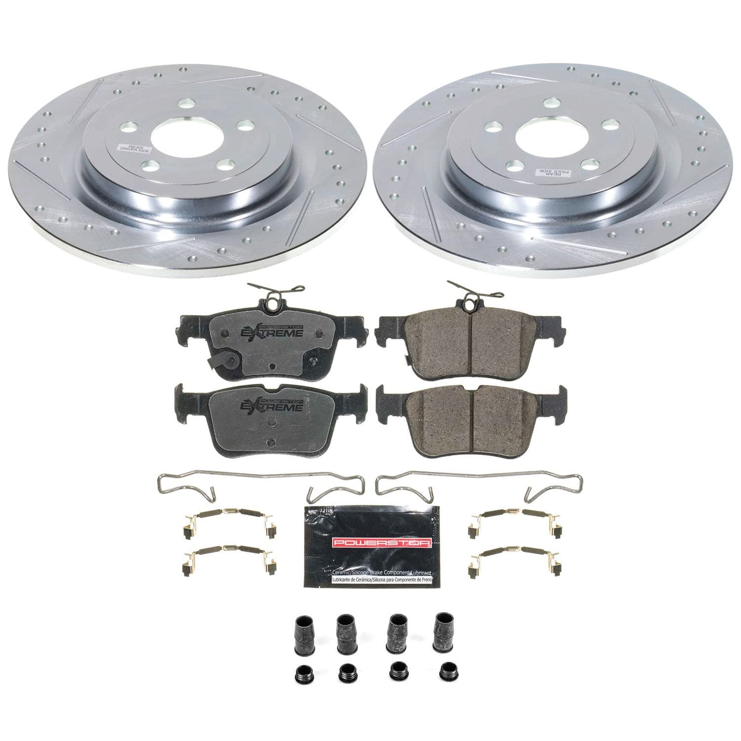 Power Stop - K8766-26 - Rear - Disc Brake Pad and Rotor Kit image 1