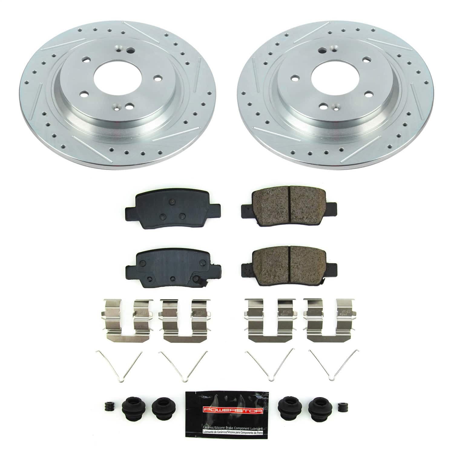 Power Stop - K8770 - Rear - Disc Brake Pad and Rotor Kit image 1