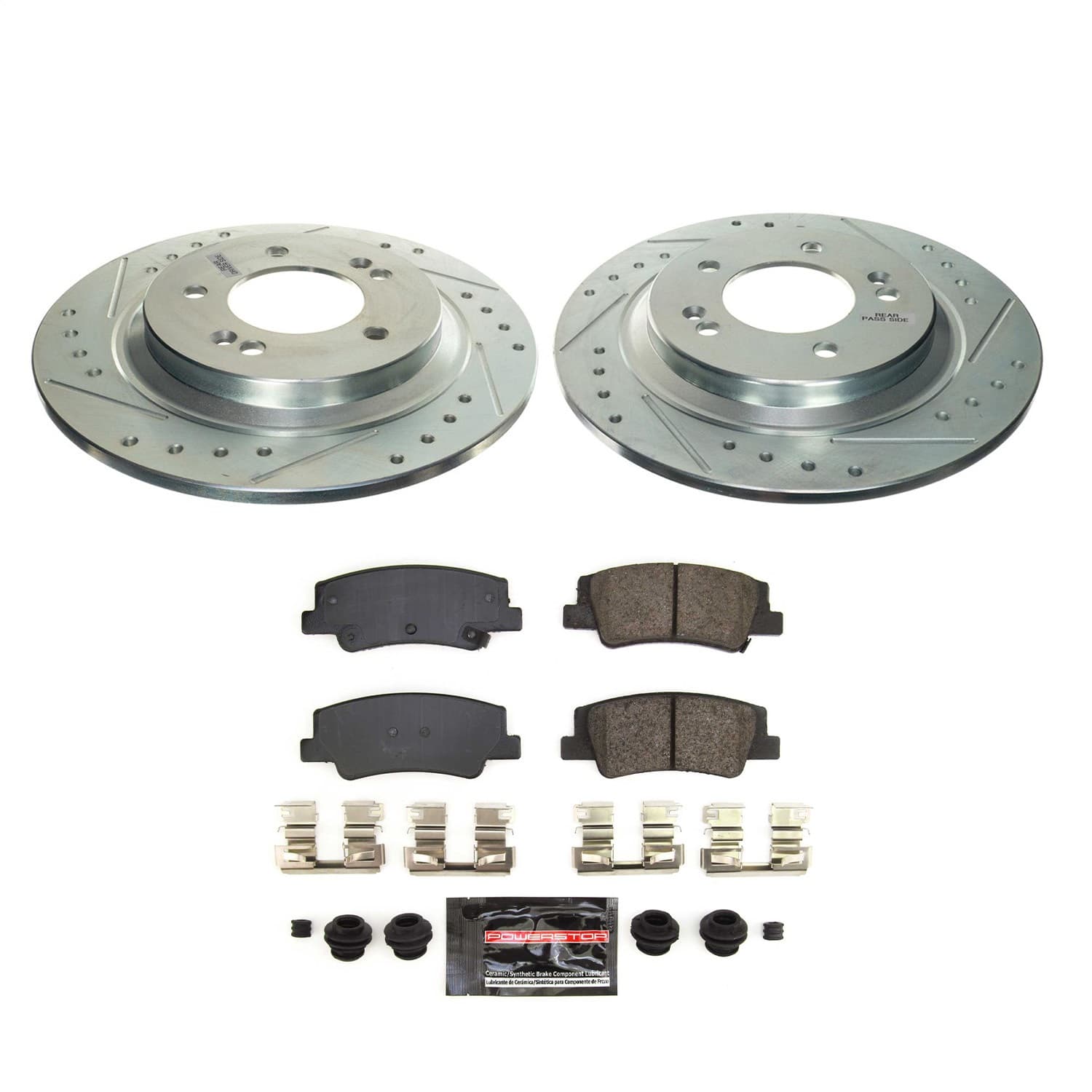 Power Stop - K8772 - Rear - Disc Brake Pad and Rotor Kit image 1