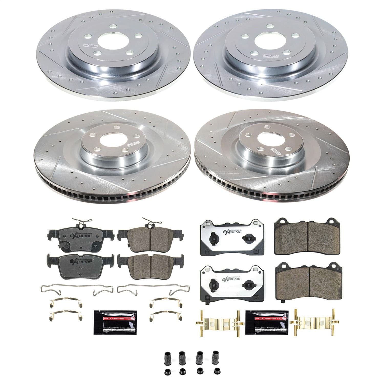 Power Stop - K8805-26 - Front and Rear - Disc Brake Pad and Rotor Kit image 1