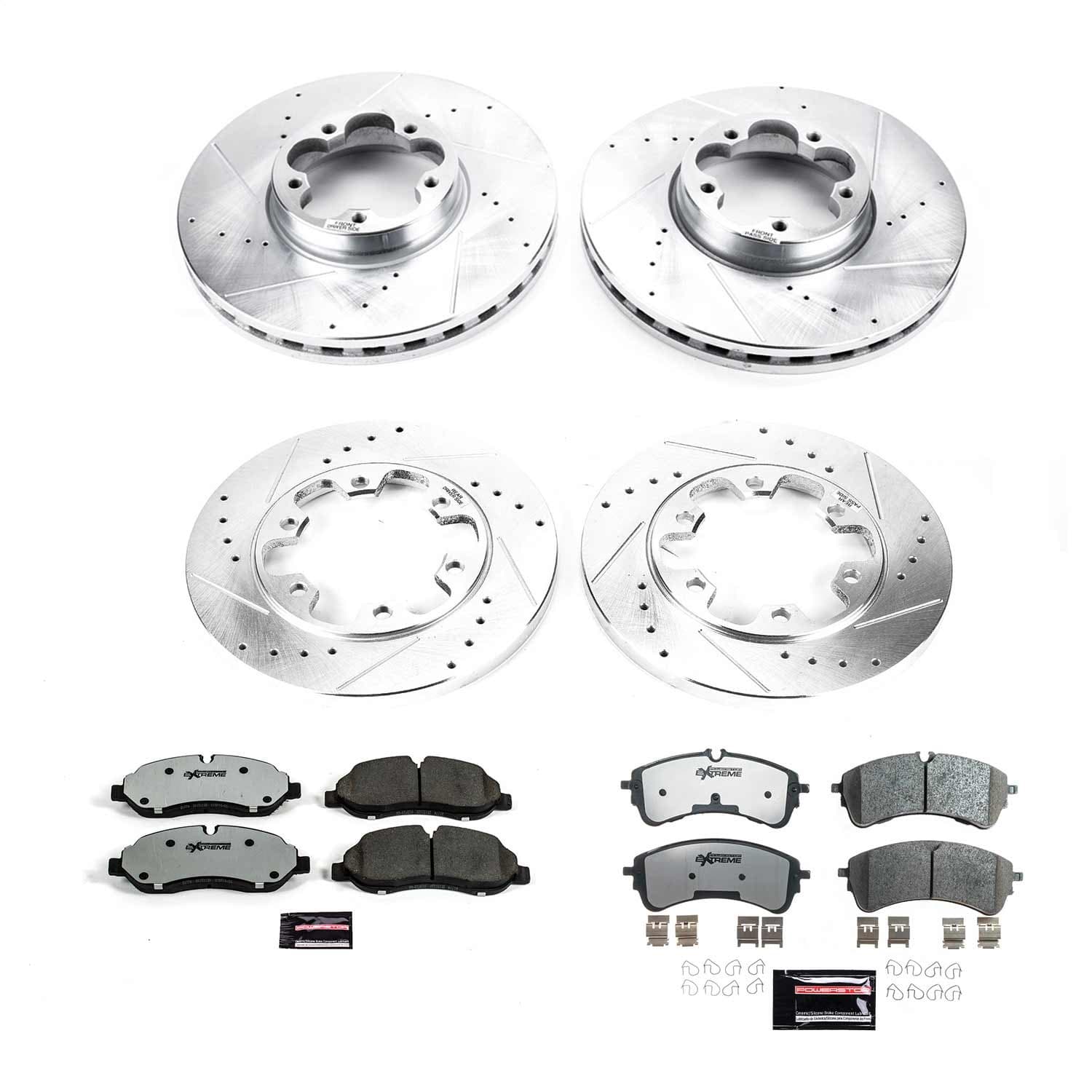 Power Stop - K8806-36 - Front and Rear - Disc Brake Pad and Rotor Kit image 1