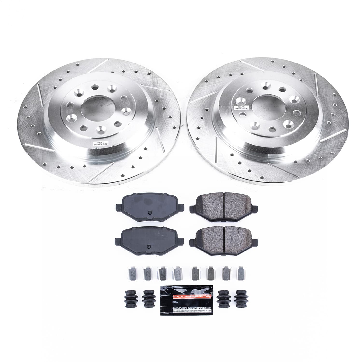 Power Stop - K8846 - Rear - Disc Brake Pad and Rotor Kit image 1