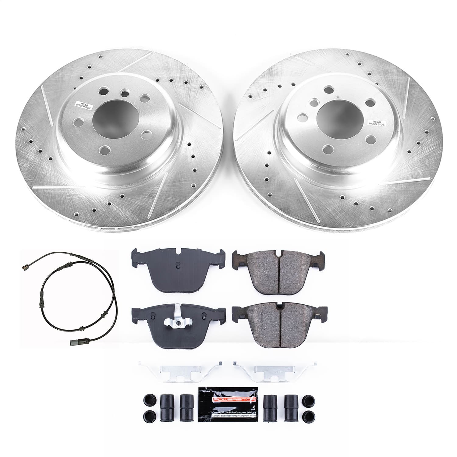 Power Stop - K8848 - Rear - Disc Brake Pad and Rotor Kit image 1